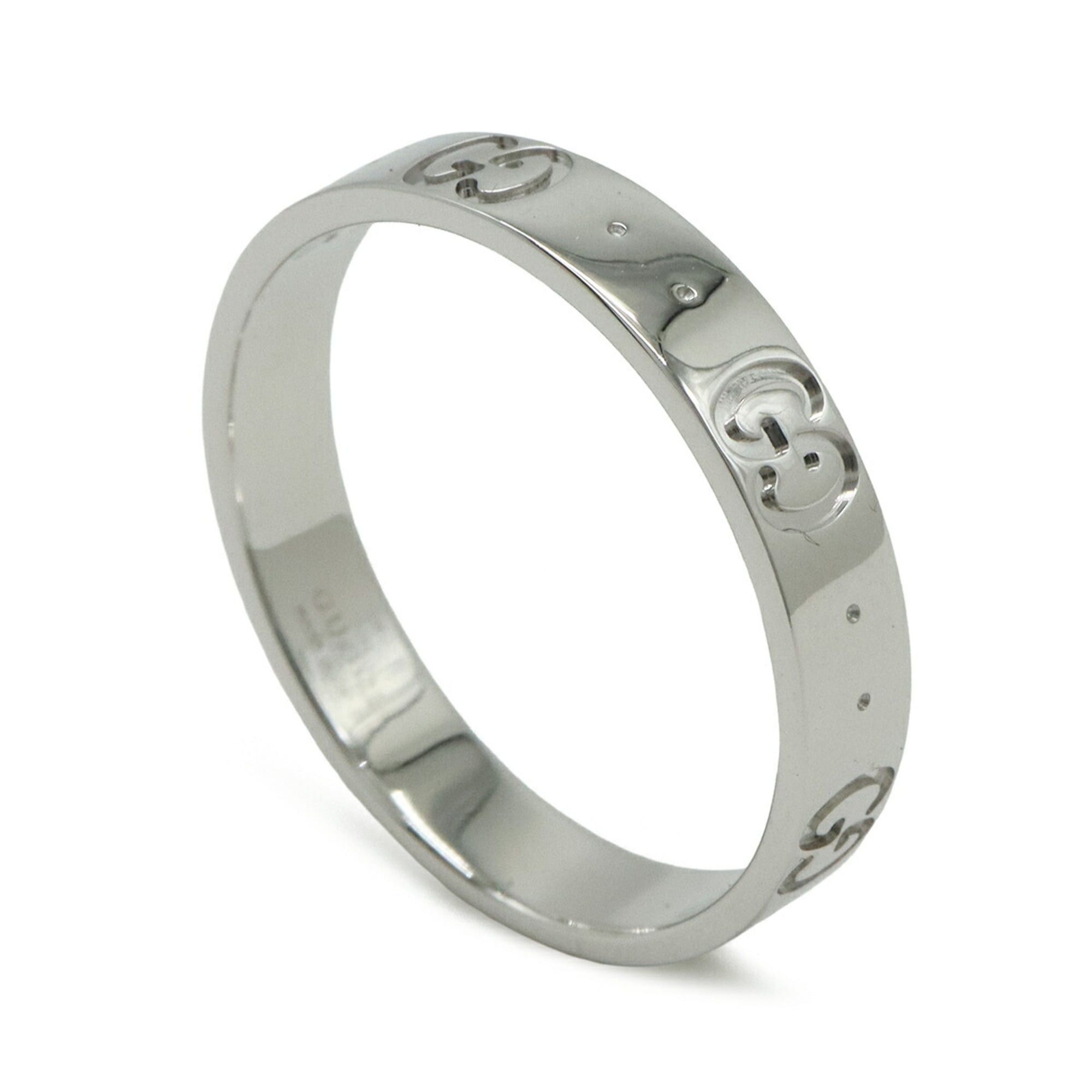 Gucci GUCCI Icon Ring GG 18KWG 750WG White Gold #20 (approx. Japanese size 1) Size ONE SIZE - 3 Thumbnail