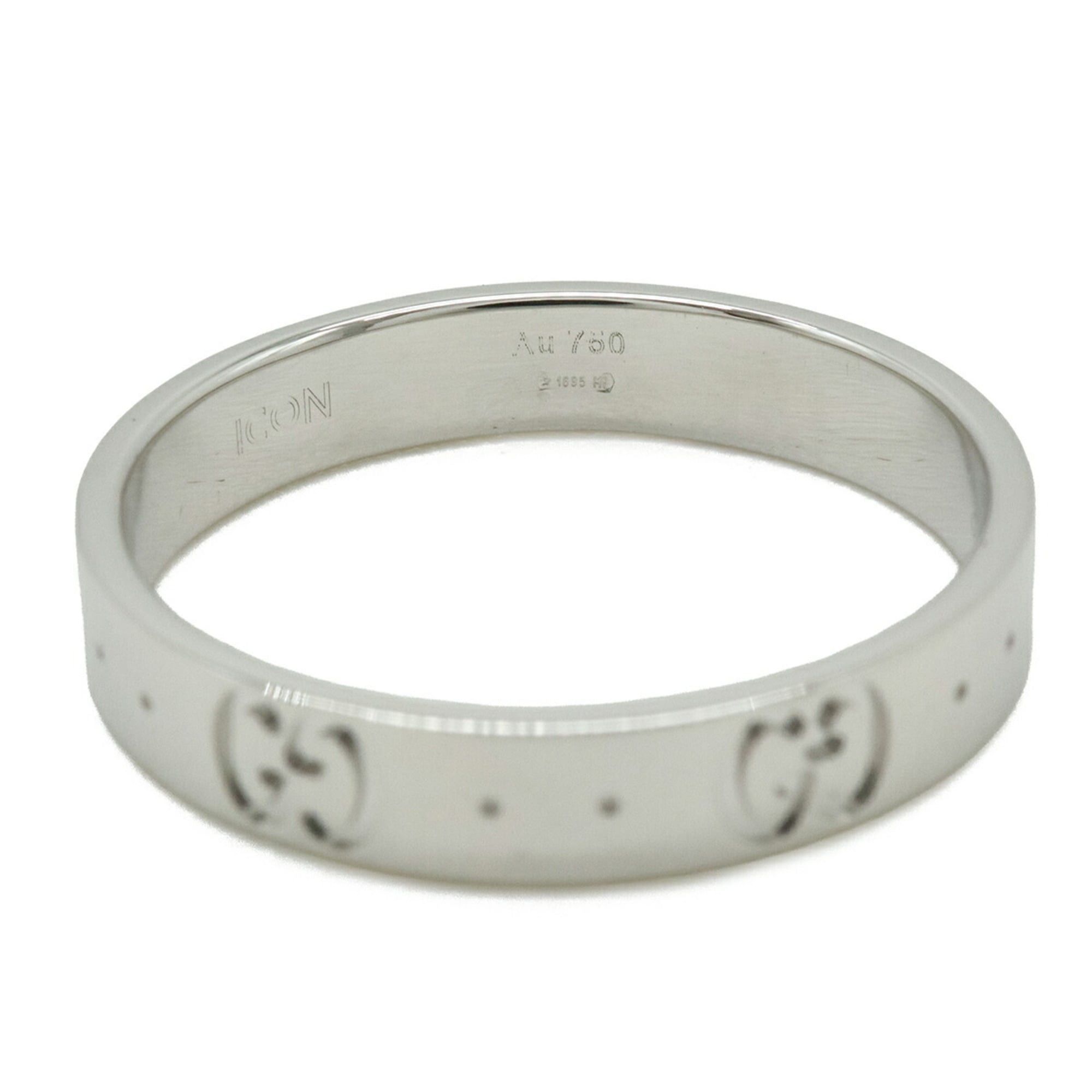 Gucci GUCCI Icon Ring GG 18KWG 750WG White Gold #20 (approx. Japanese size 1) Size ONE SIZE - 4 Thumbnail