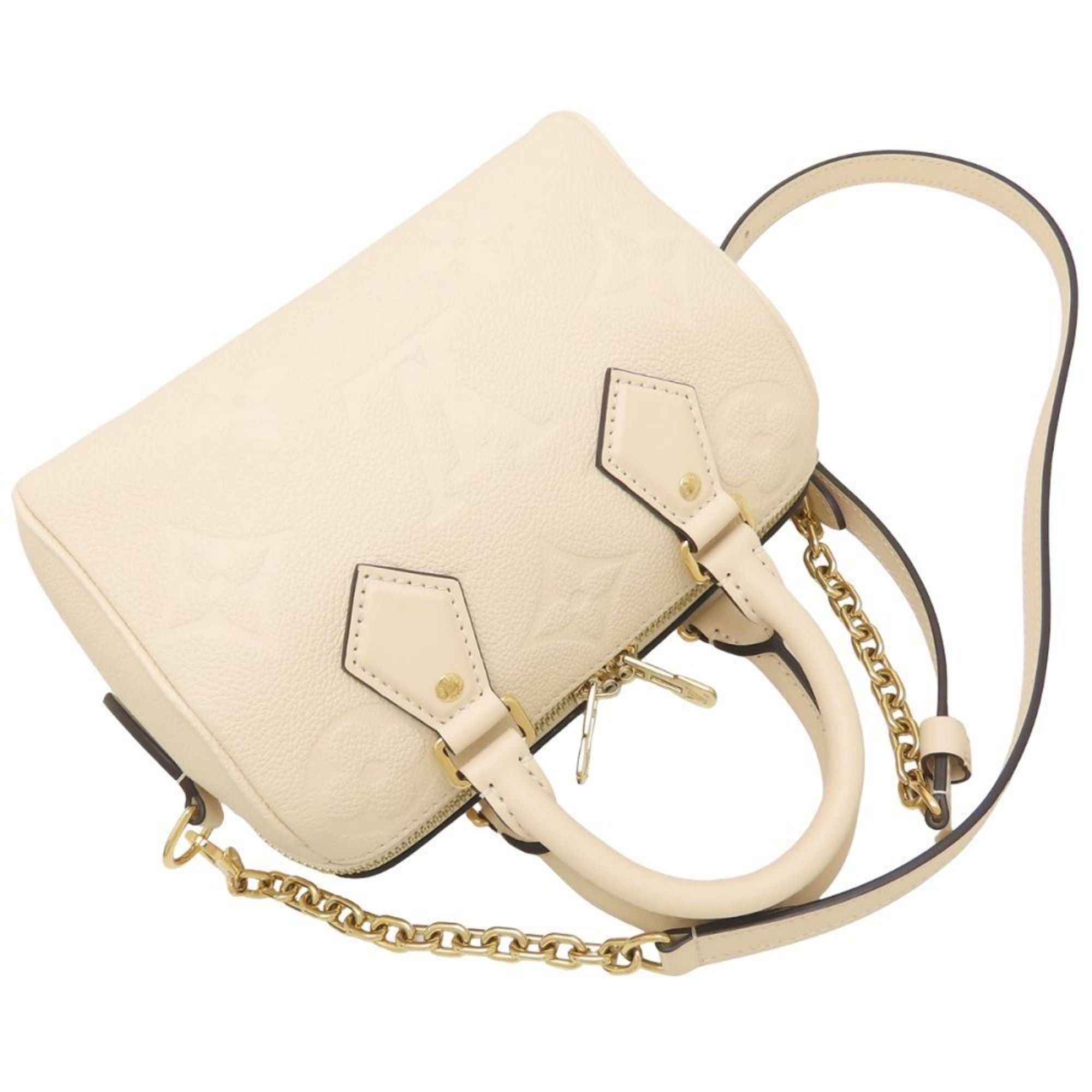 Louis Vuitton Louis Vuitton Monogram Empreinte Speedy Bandoulière 20 2-Way Handbag M58954 Cream Women's 353172 Size ONE SIZE - 5 Thumbnail