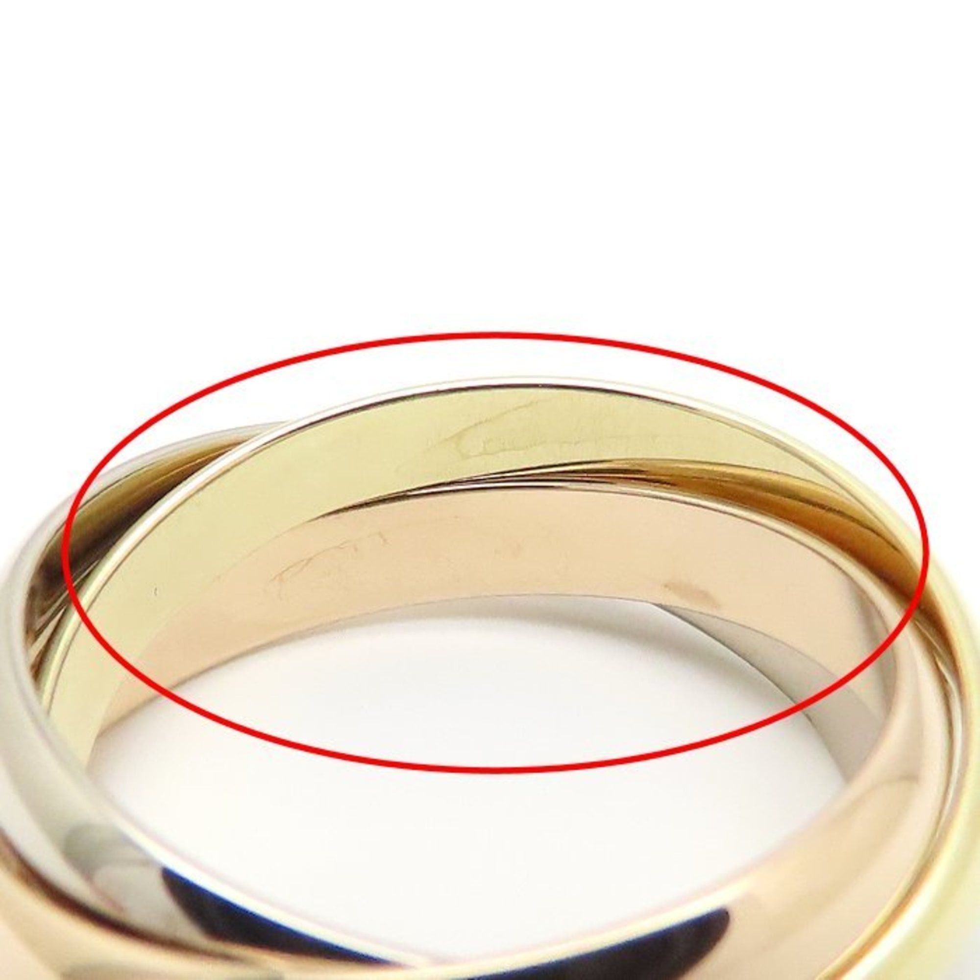 Cartier CARTIER Trinity Ring, Size #57, 18K Three-Color Gold, Women's, B4234200 295228 Size ONE SIZE - 9 Thumbnail
