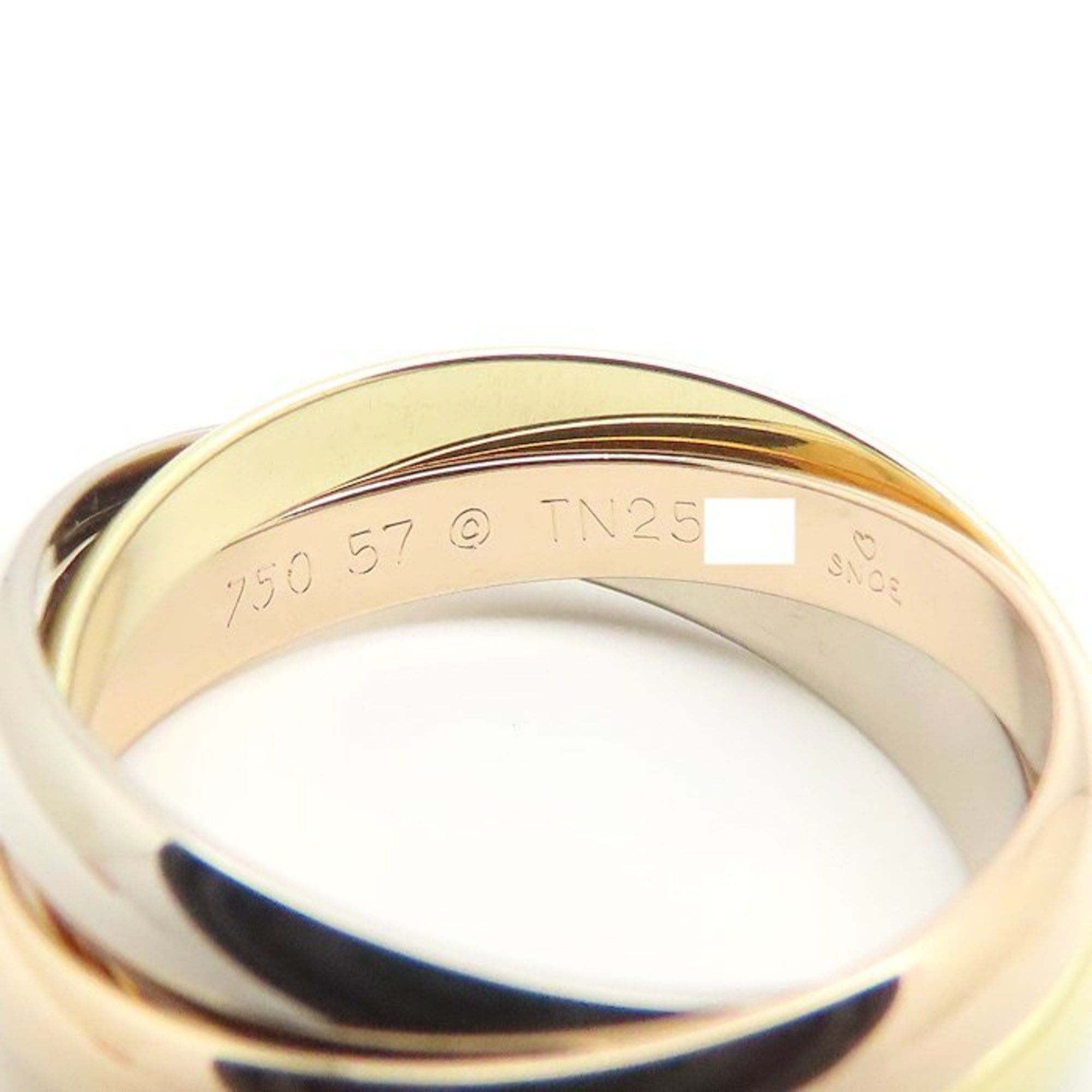 Cartier CARTIER Trinity Ring, Size #57, 18K Three-Color Gold, Women's, B4234200 295228 Size ONE SIZE - 8 Thumbnail