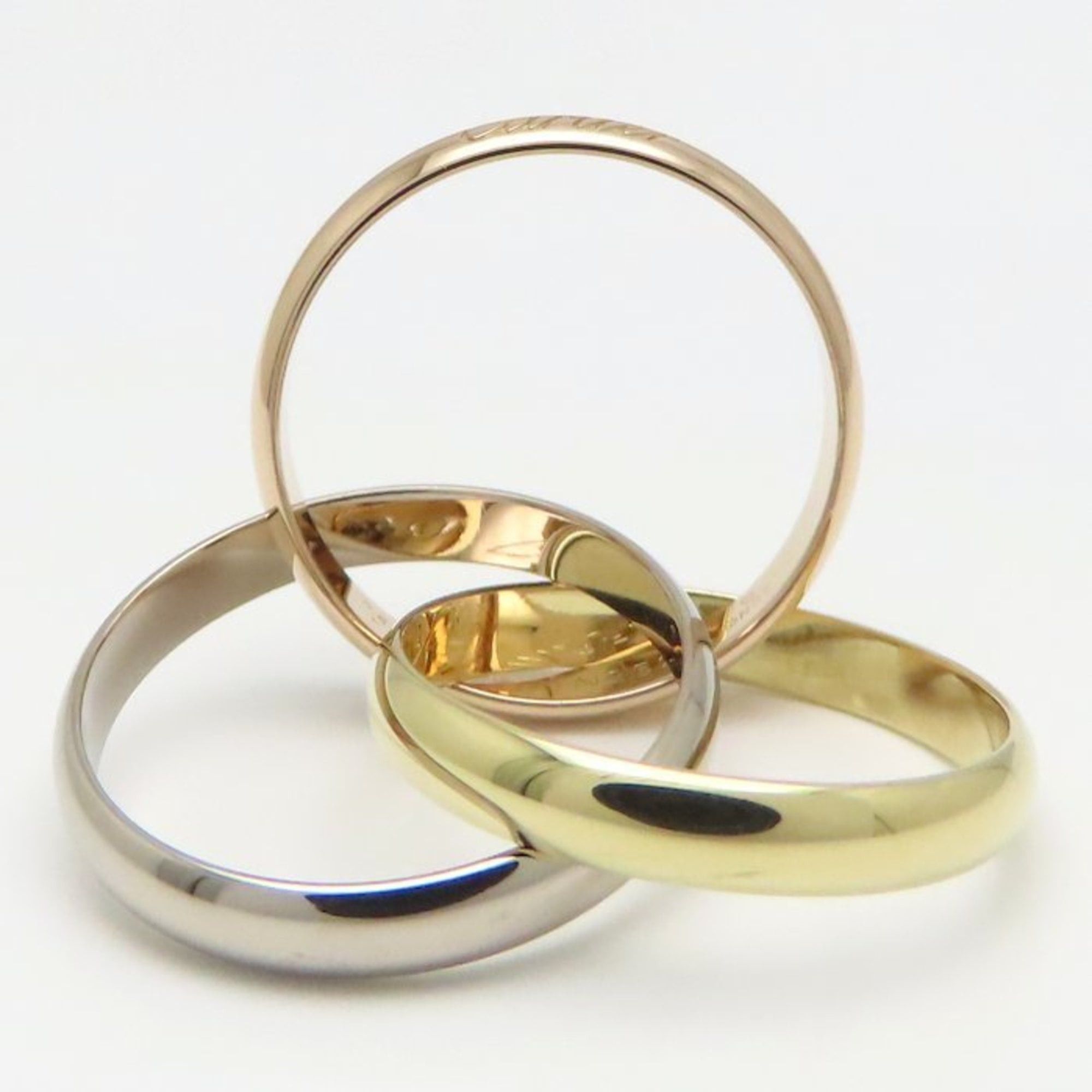 Cartier CARTIER Trinity Ring, Size #57, 18K Three-Color Gold, Women's, B4234200 295228 Size ONE SIZE - 4 Thumbnail