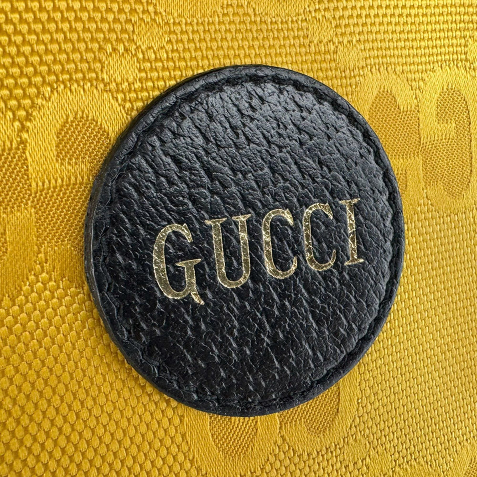 Gucci Gucci Shoulder Bag Phone Pouch Off the Grid Nylon Leather Yellow Black Men's Women's 625599 Free Shipping z9026 Size ONE SIZE - 11 Thumbnail