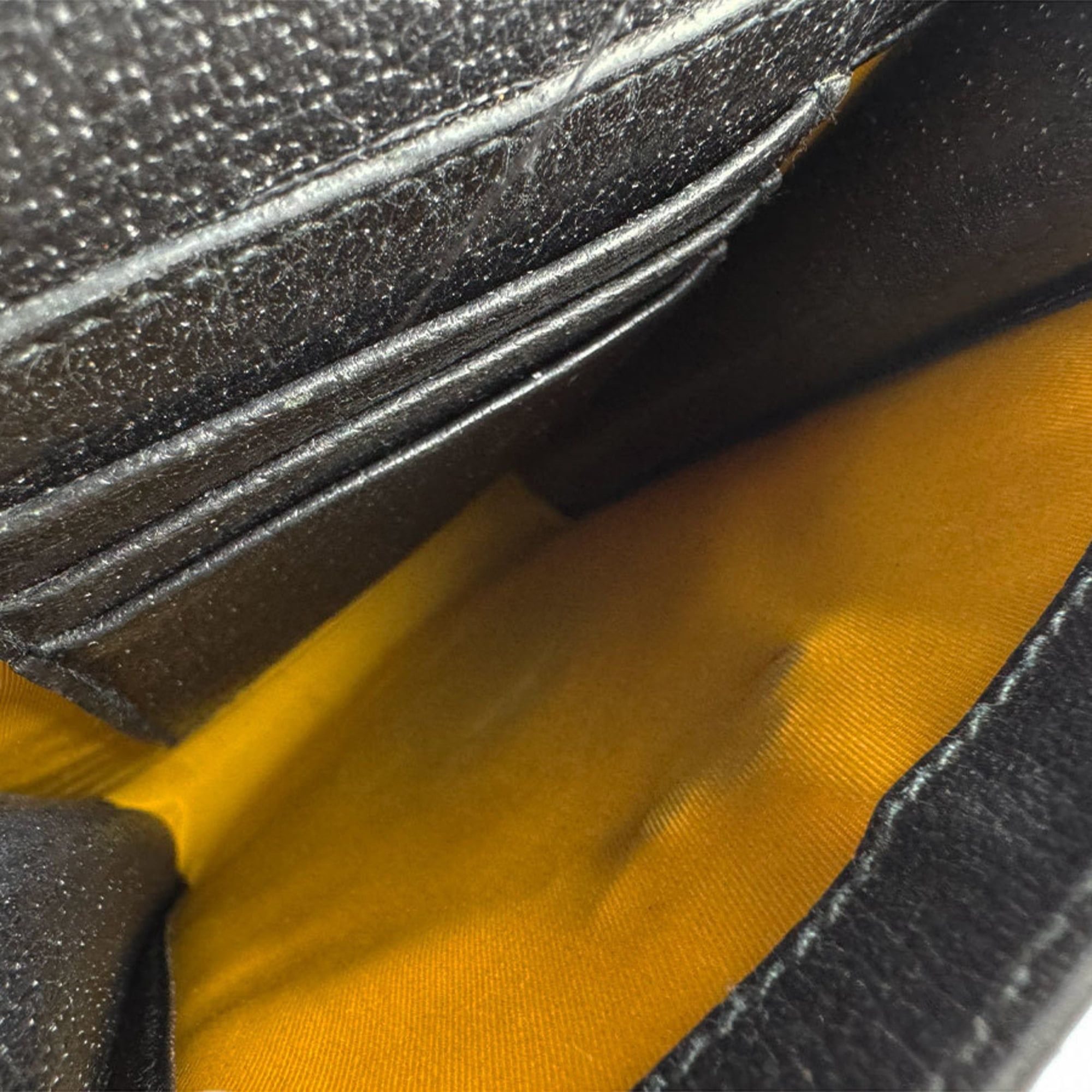Gucci Gucci Shoulder Bag Phone Pouch Off the Grid Nylon Leather Yellow Black Men's Women's 625599 Free Shipping z9026 Size ONE SIZE - 5 Thumbnail