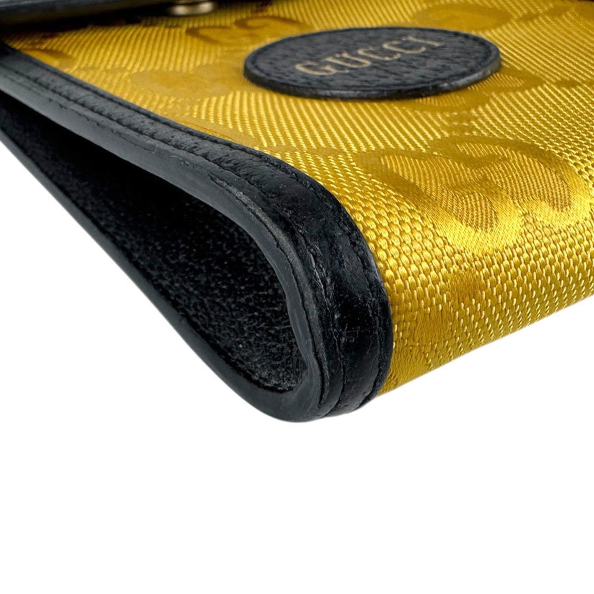 Gucci Gucci Shoulder Bag Phone Pouch Off the Grid Nylon Leather Yellow Black Men's Women's 625599 Free Shipping z9026 Size ONE SIZE - 8 Thumbnail