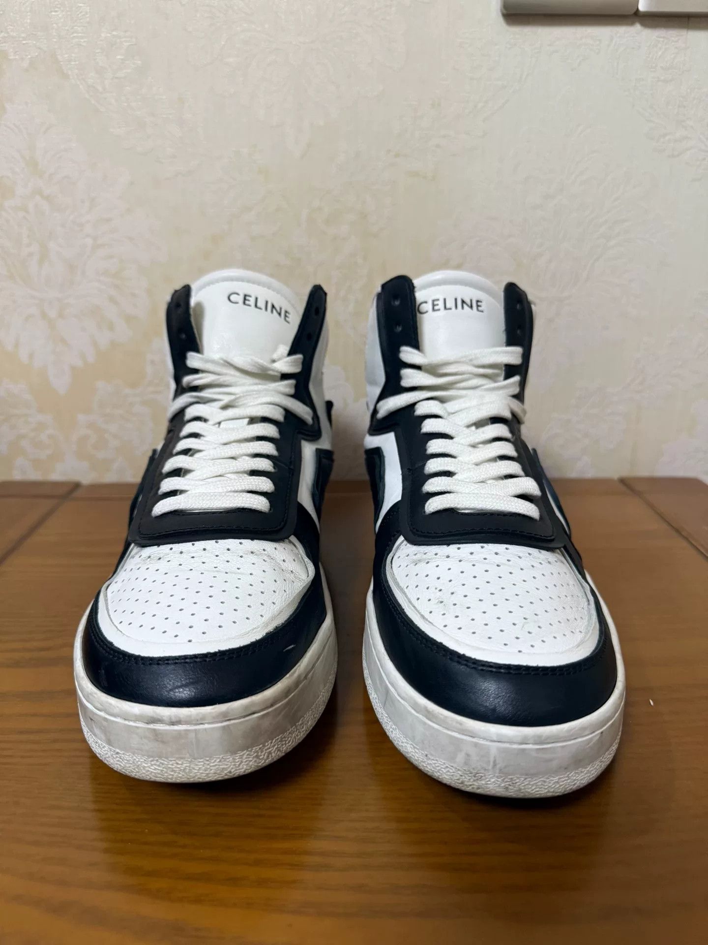 Celine Celine Retro Black Hitop Sneakers 8 Men Size US 8 / EU 41 - 2 Thumbnail