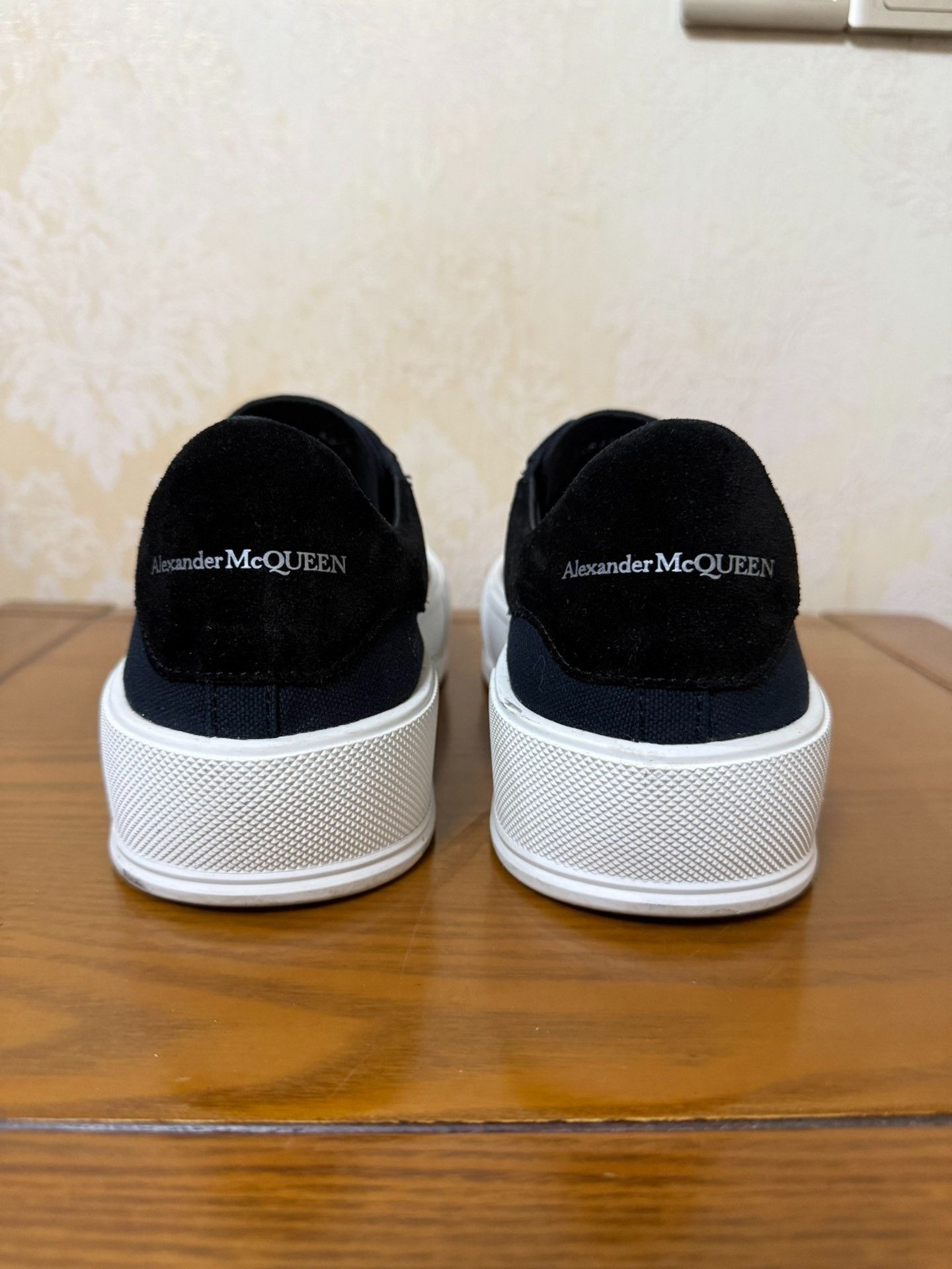 Alexander McQueen Alexander McQueen Canvas Black Lowtop Sneakers 10 Men Size US 10 / EU 43 - 3 Thumbnail