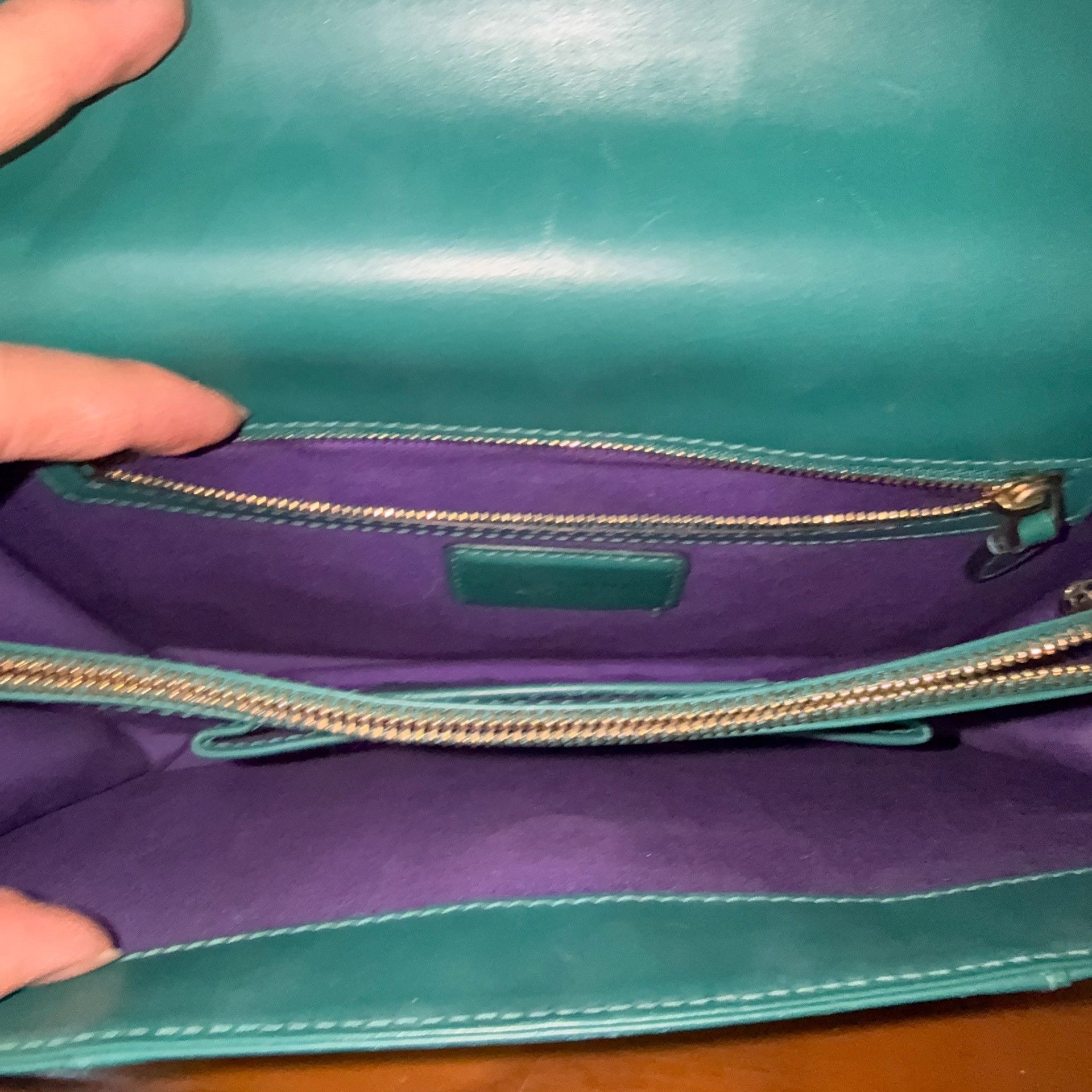 Bvlgari Bvlgari Leather Green Shoulder Bag 37 Women Size ONE SIZE - 5 Thumbnail
