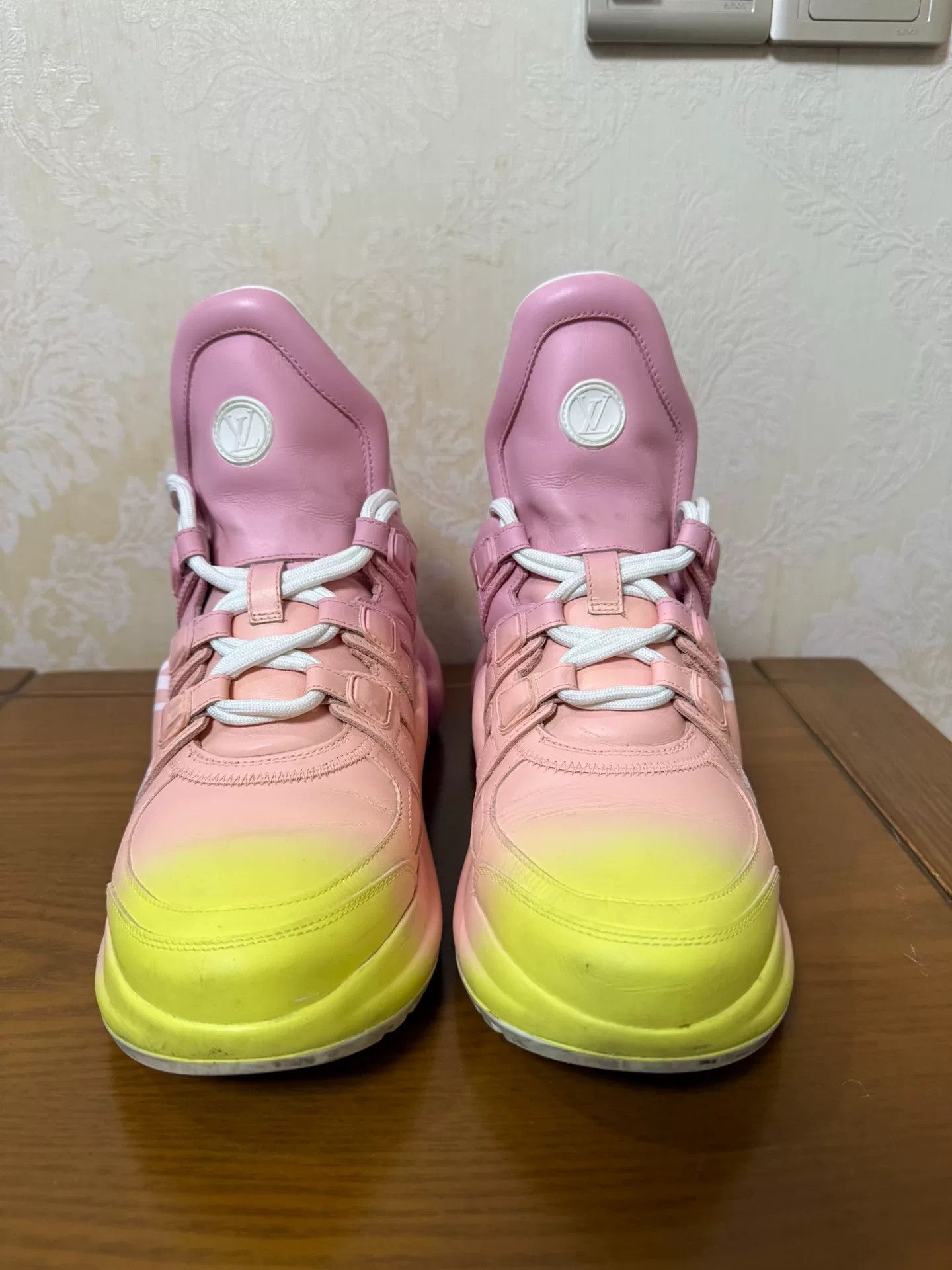 Louis Vuitton Louis Vuitton Tie-Dye Gradient Multi Lowtop Sneakers Women Size US 7.5 / IT 37.5 - 2 Thumbnail