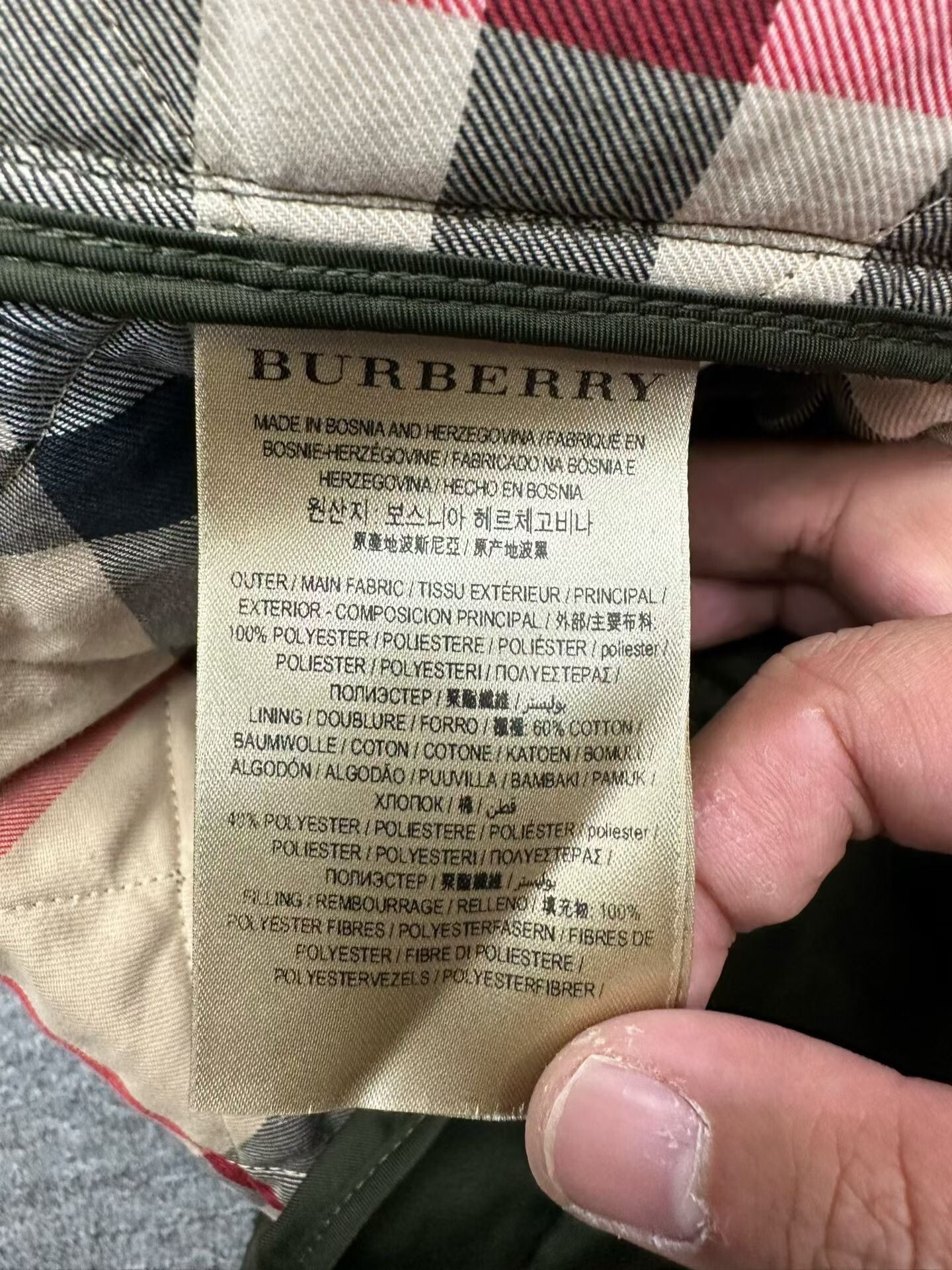 Burberry Burberry Plaid Cotton Heavy Coat l Men Size US L / EU 52-54 / 3 - 5 Thumbnail