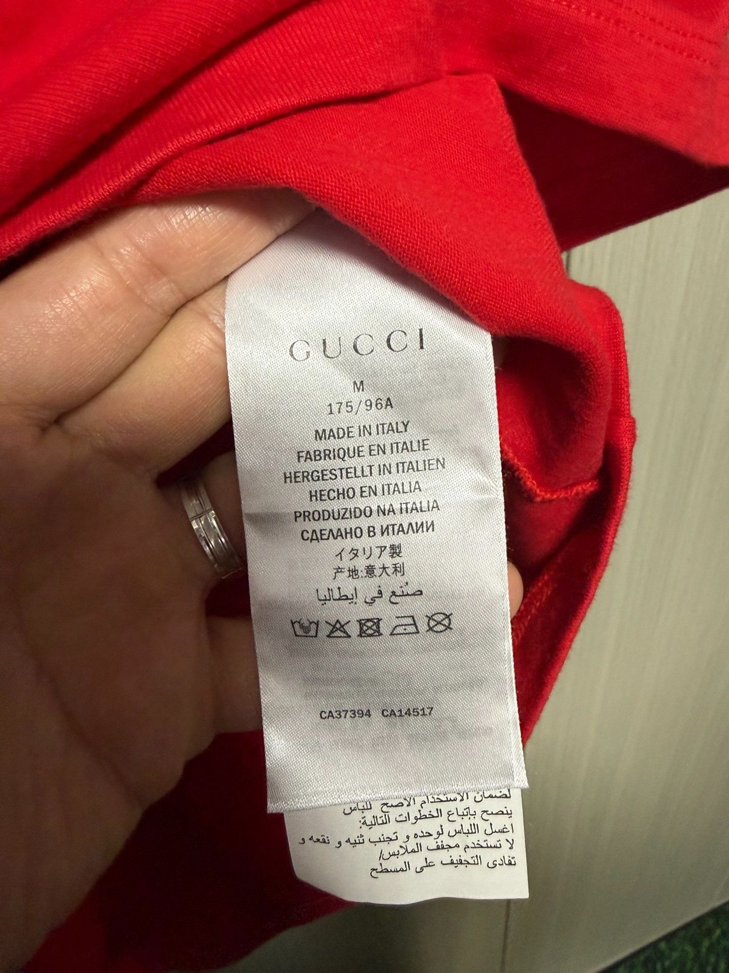 Gucci Gucci Tennis Embroidered Red T-Shirt m Men Size US M / EU 48-50 / 2 - 7 Thumbnail