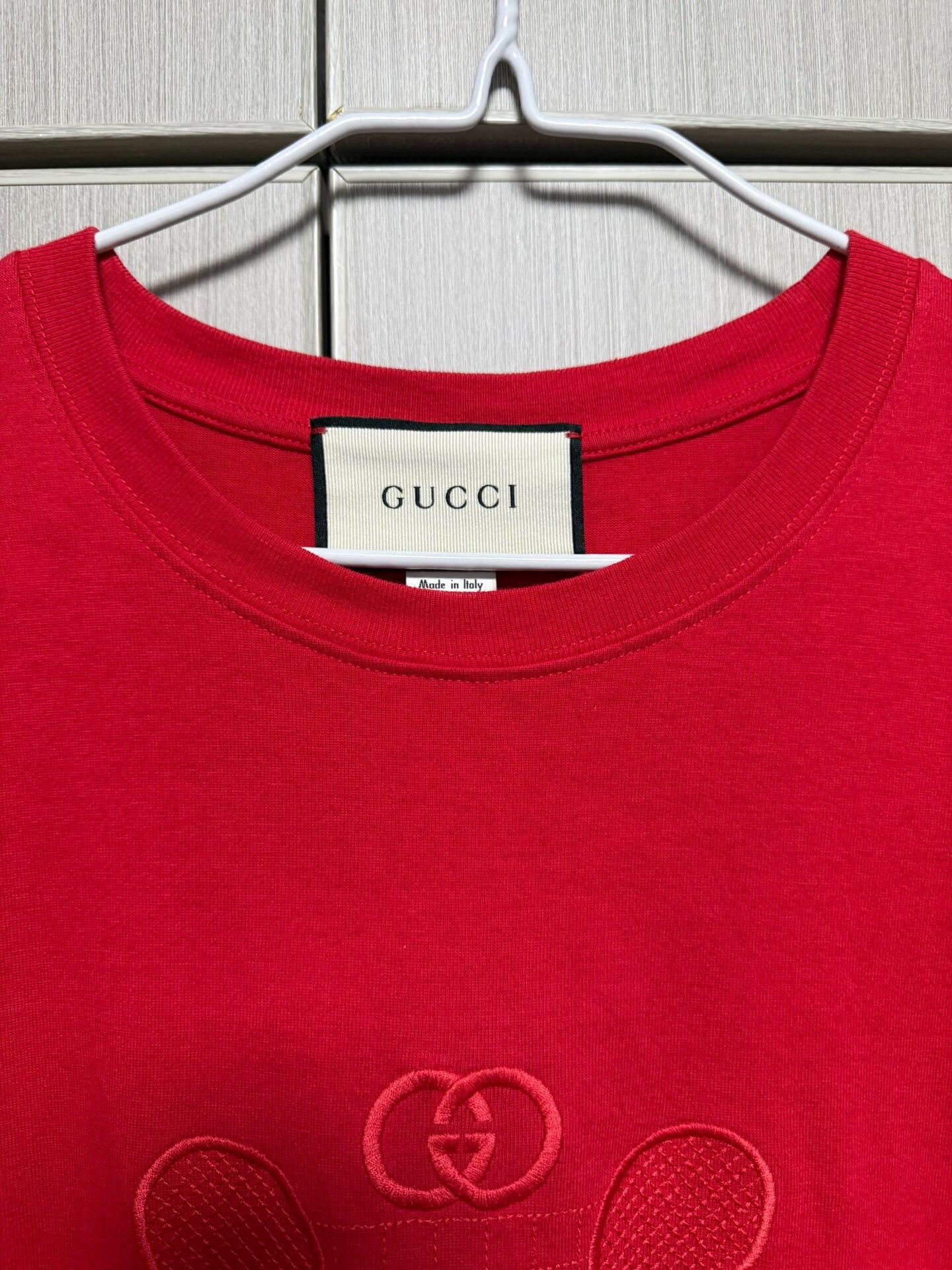 Gucci Gucci Tennis Embroidered Red T-Shirt m Men Size US M / EU 48-50 / 2 - 6 Thumbnail