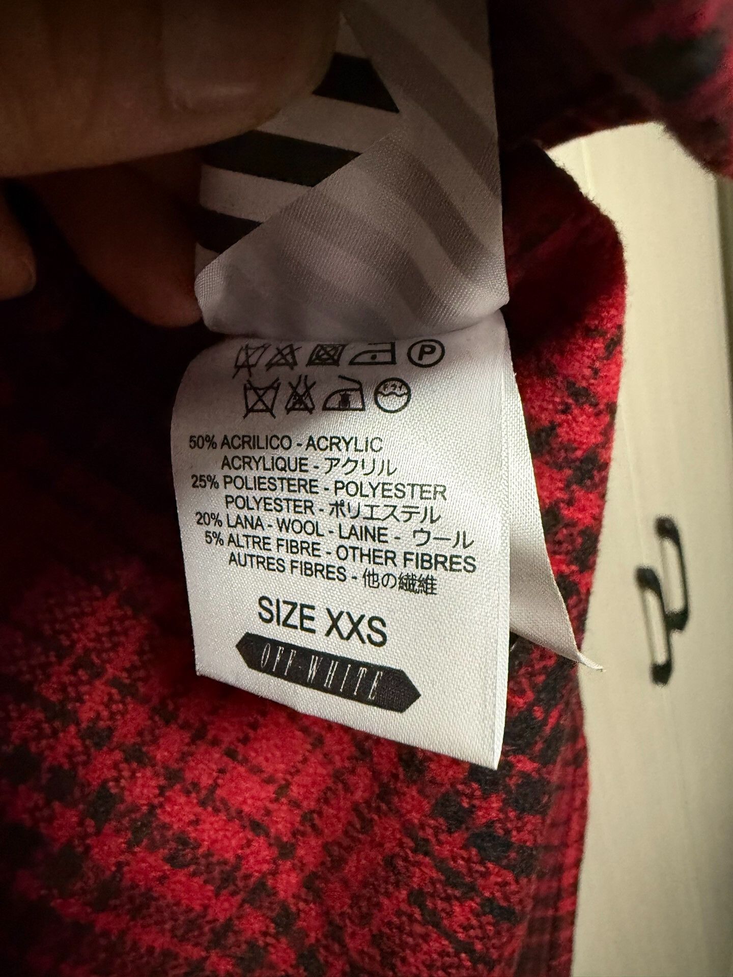 Off-White Off-White Plaid Black Light Jacket xxs Men Size US XXS / EU 40 - 4 Thumbnail