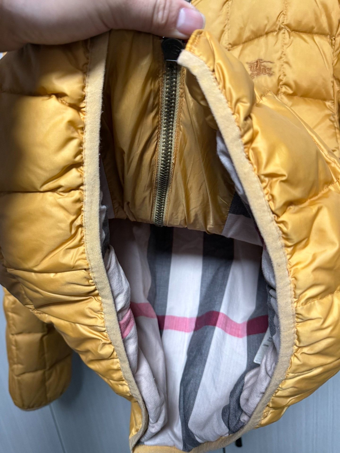 Burberry Burberry Down Plaid Orange Heavy Coat xl Men Size US XL / EU 56 / 4 - 5 Thumbnail