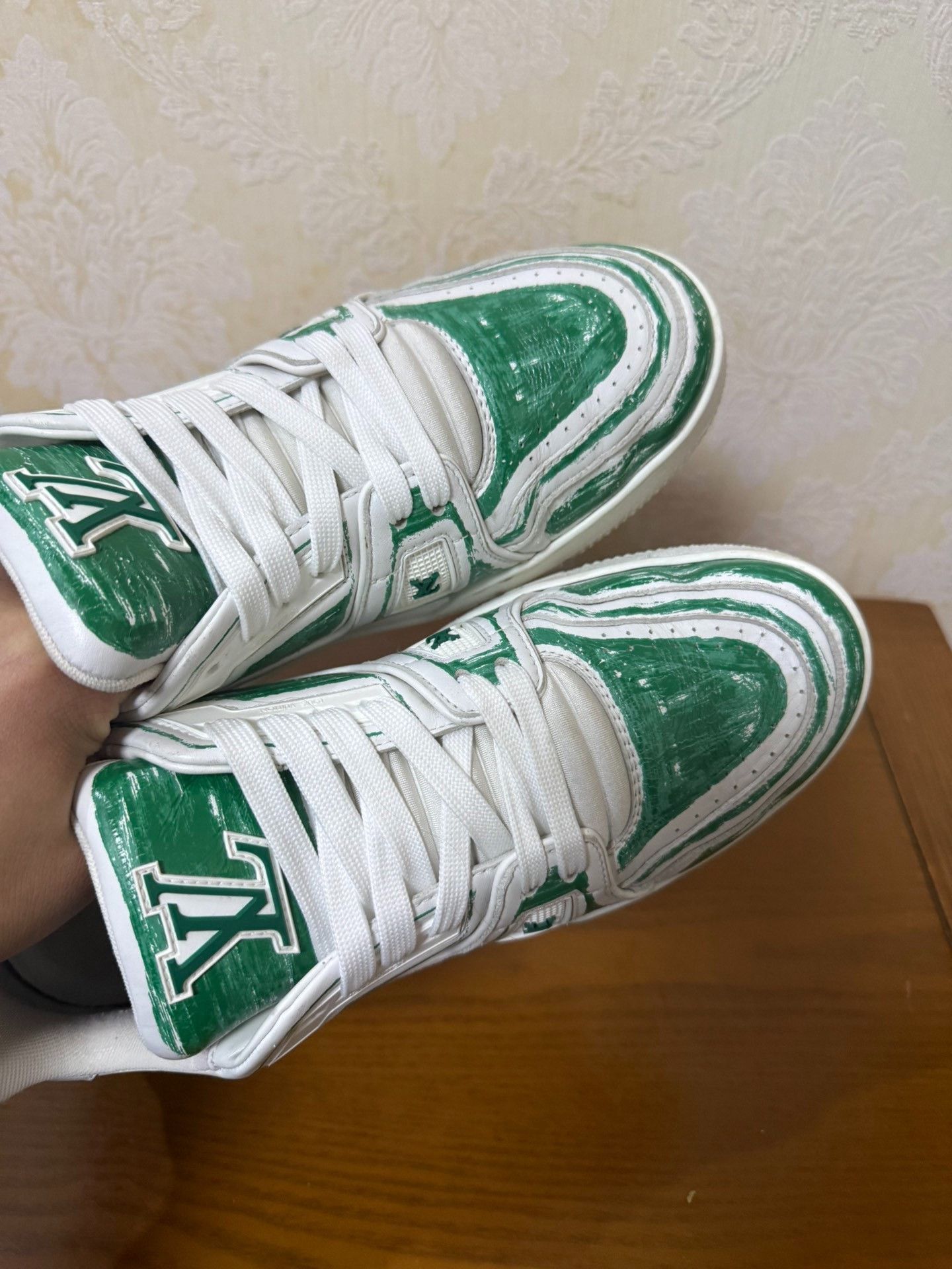 Louis Vuitton Louis Vuitton Training Green Lowtop Sneakers 41 Men Size US 8.5 / EU 41-42 - 5 Thumbnail