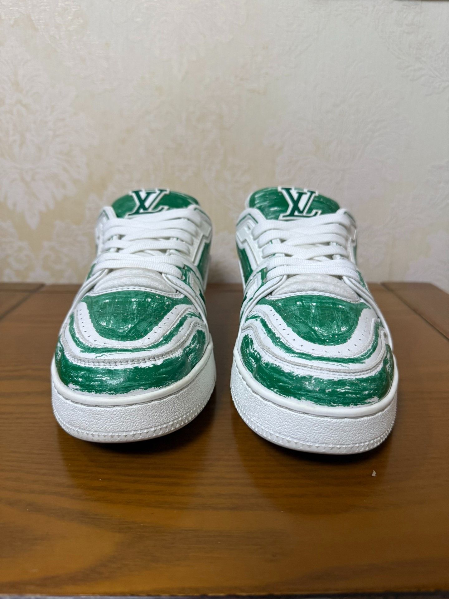 Louis Vuitton Louis Vuitton Training Green Lowtop Sneakers 41 Men Size US 8.5 / EU 41-42 - 2 Thumbnail