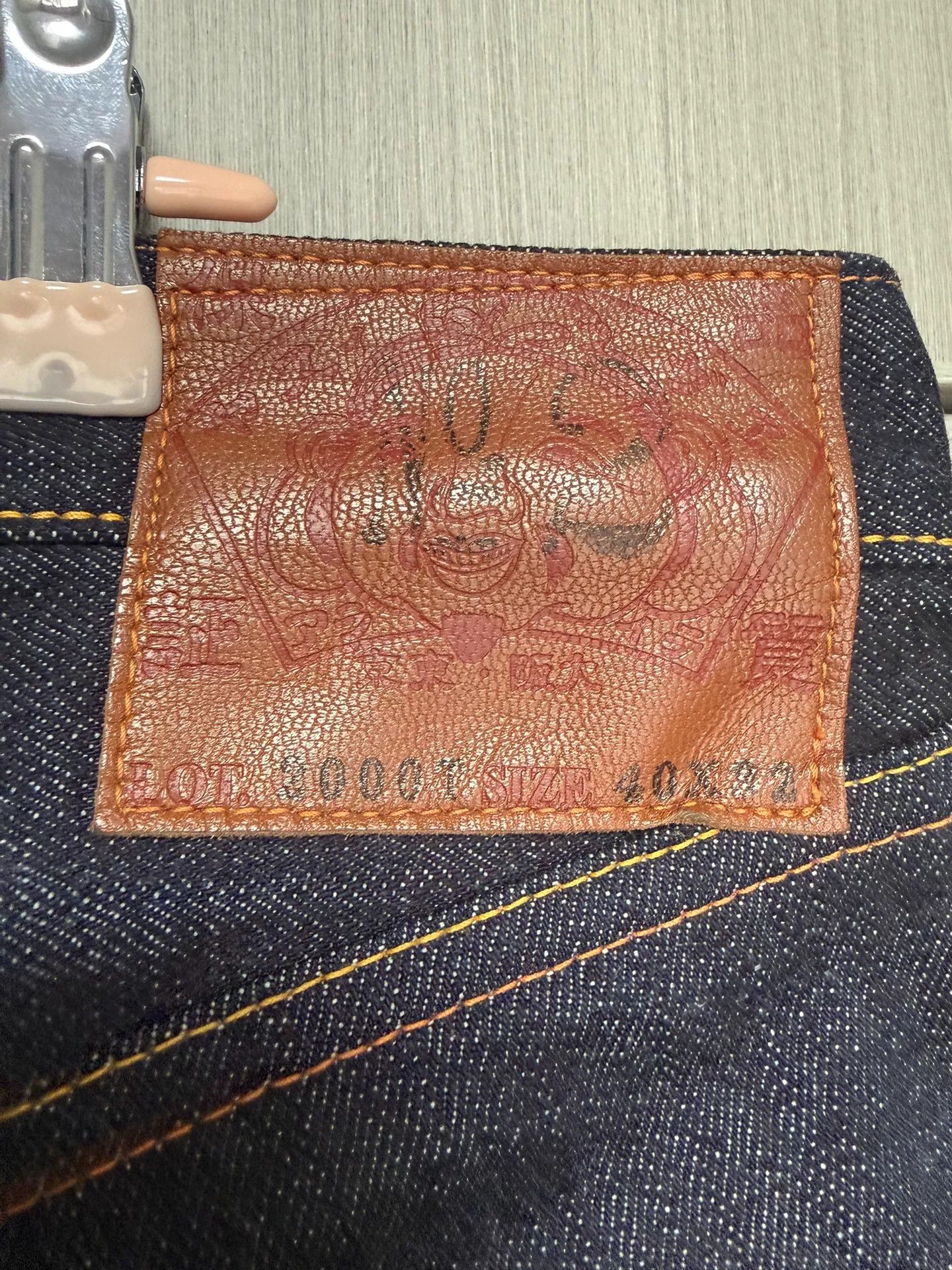 Evisu Evisu Denim Orange Denim Jeans 40 Men Size US 40 / EU 56 - 3 Thumbnail