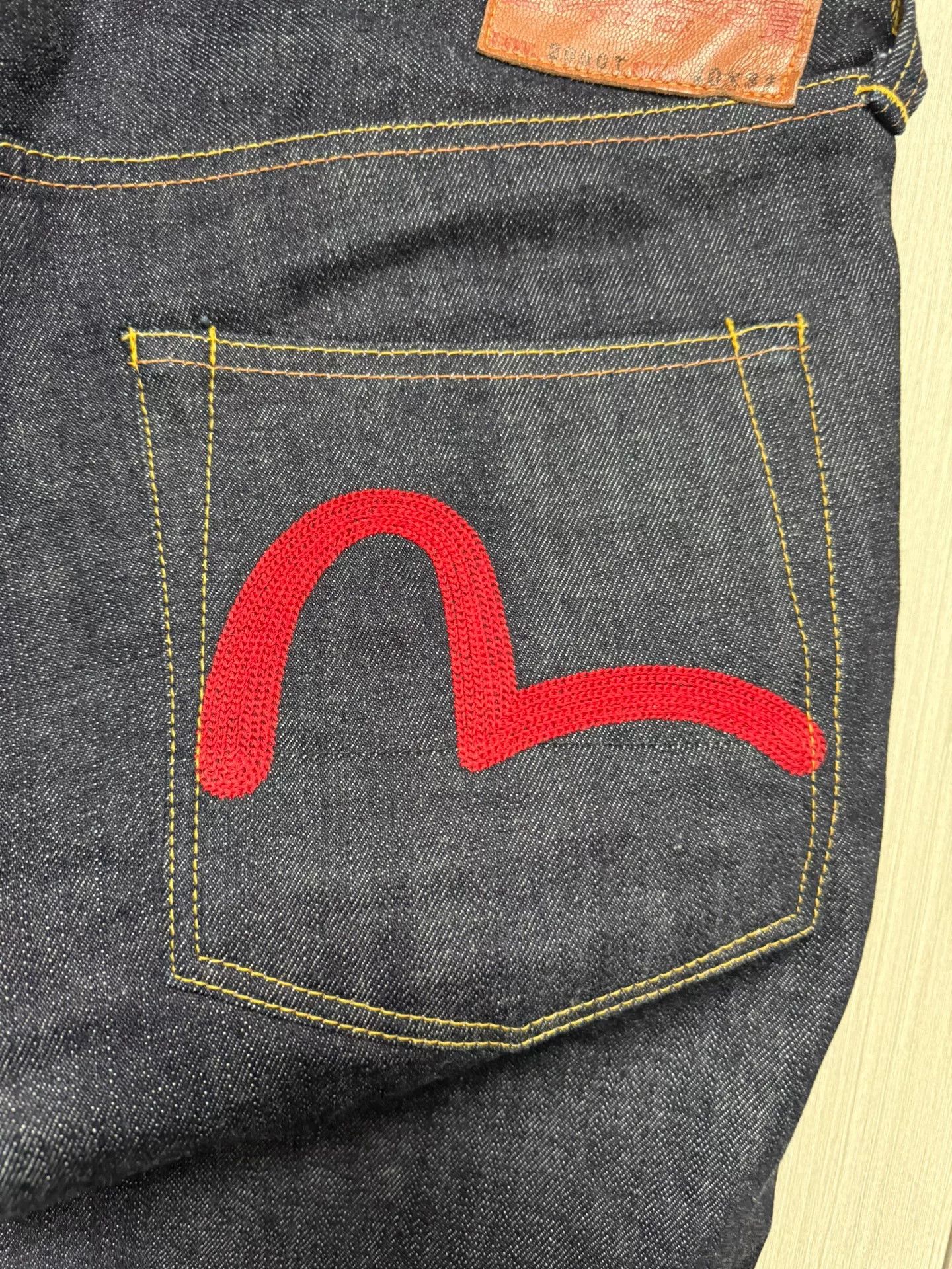 Evisu Evisu Denim Orange Denim Jeans 40 Men Size US 40 / EU 56 - 4 Thumbnail