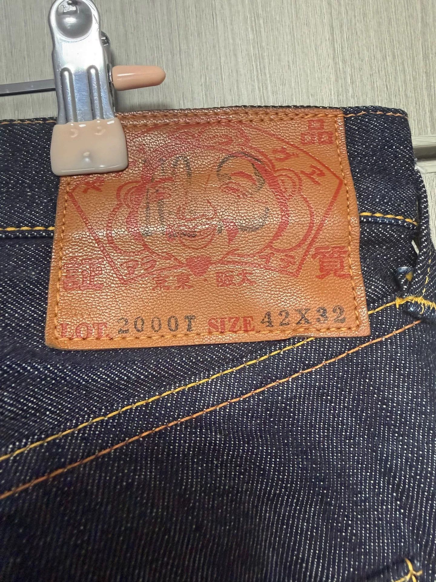 Evisu Evisu Denim Orange Denim Jeans 42 Men Size US 42 / EU 58 - 4 Thumbnail