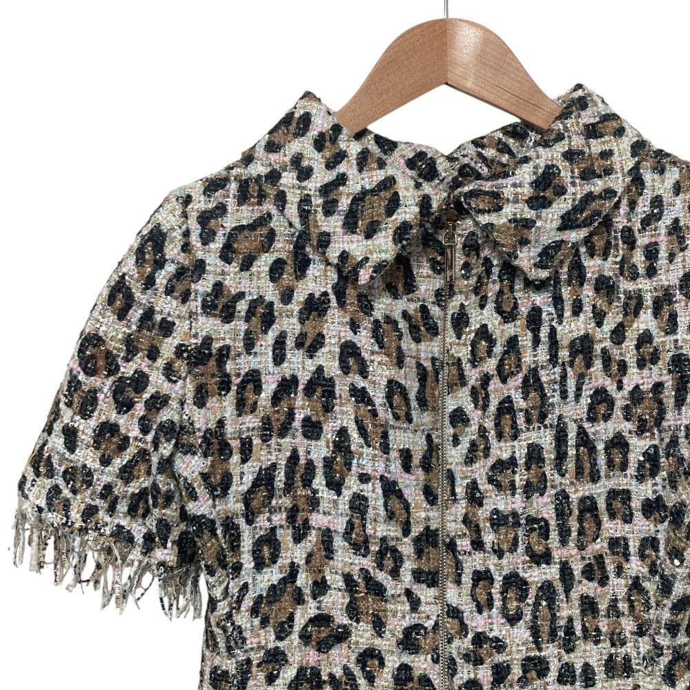 Other Other Blumarine Leopard Sequin Tweed Dress Textile Dresses DUTY FREE for USA Size ONE SIZE - 3 Thumbnail