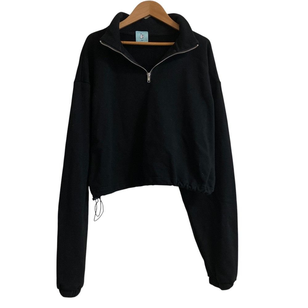 Other Other #FR2 Cropped Half Zip Sweatshirt Textile Sweatshirts & Hoodies DUTY FREE for USA Size ONE SIZE - 2 Thumbnail