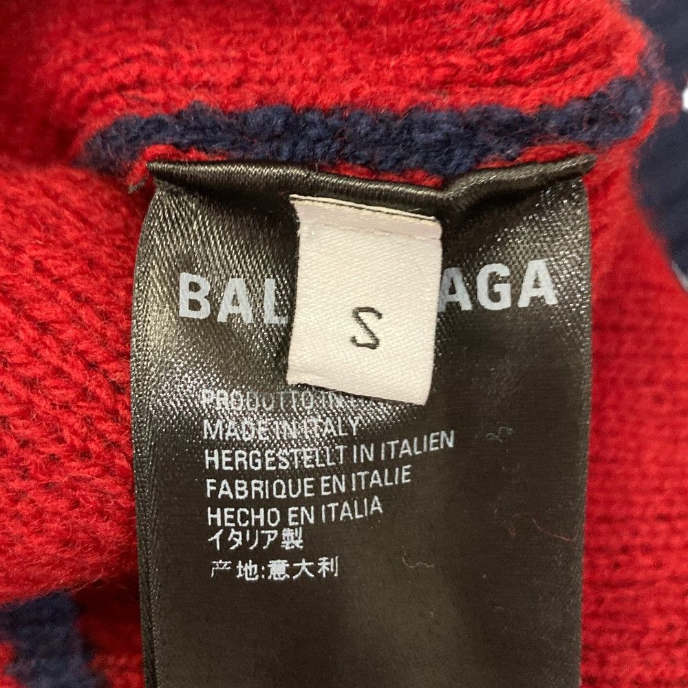 Balenciaga Balenciaga Balenciaga Logo Jacquard Knit Sweater Textile Tops DUTY FREE for USA Size ONE SIZE - 6 Thumbnail
