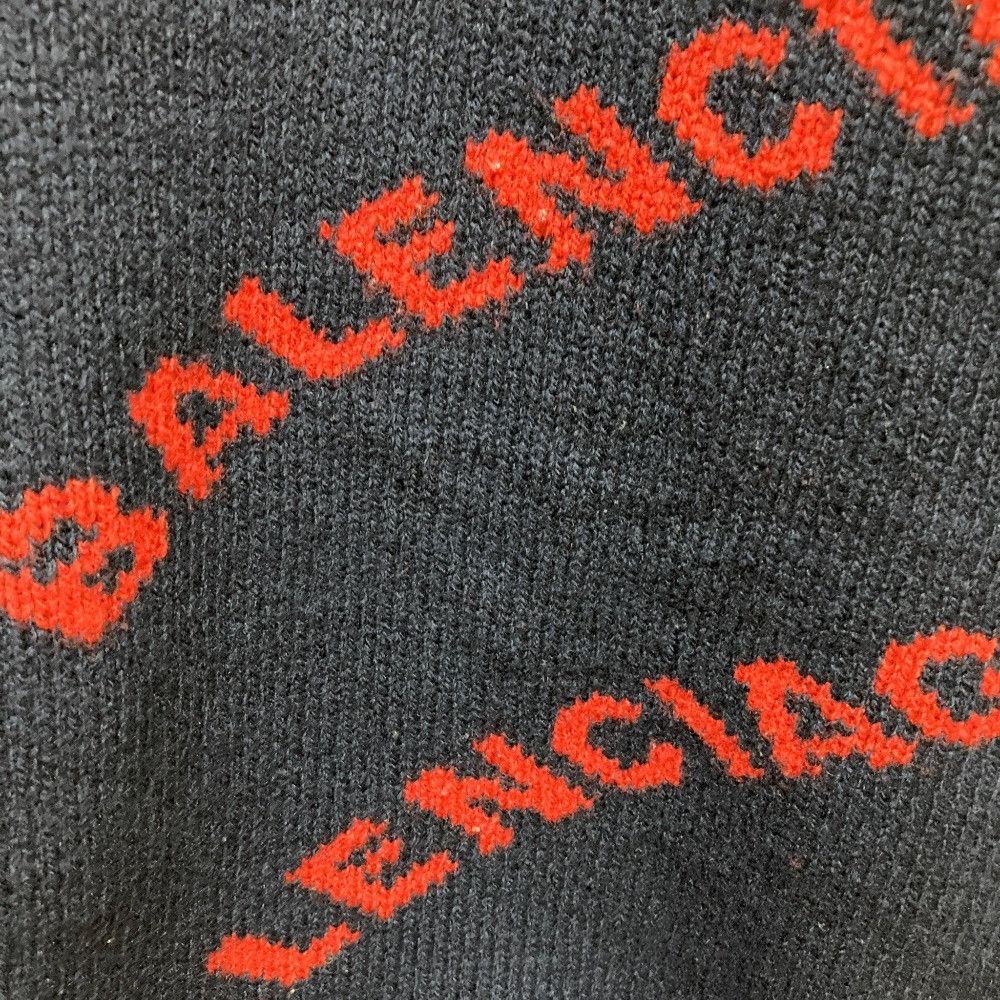 Balenciaga Balenciaga Balenciaga Logo Jacquard Knit Sweater Textile Tops DUTY FREE for USA Size ONE SIZE - 12 Thumbnail