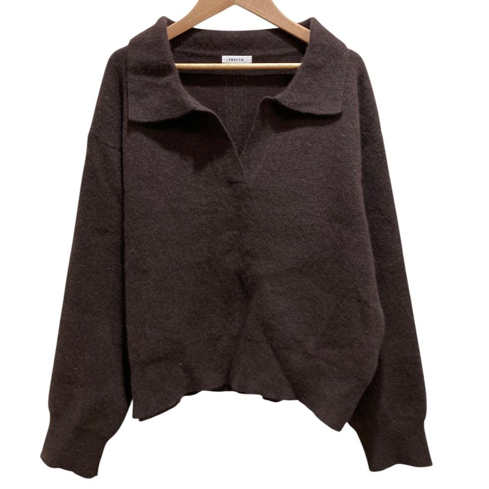 Other Other Fray I.D Raccoon Double Face Polo Pullover Knit Mini Skirt Set Textile Tops FWNT255011 DUTY FREE for USA Size ONE SIZE - 2 Thumbnail