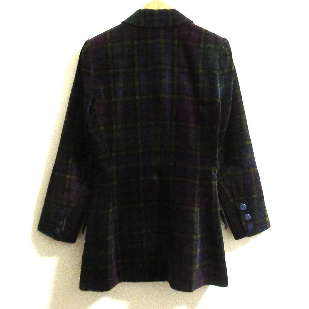 Celine Celine Celine Velour Check Long Jacket Textile Outerwear DUTY FREE for USA Size ONE SIZE - 2 Thumbnail