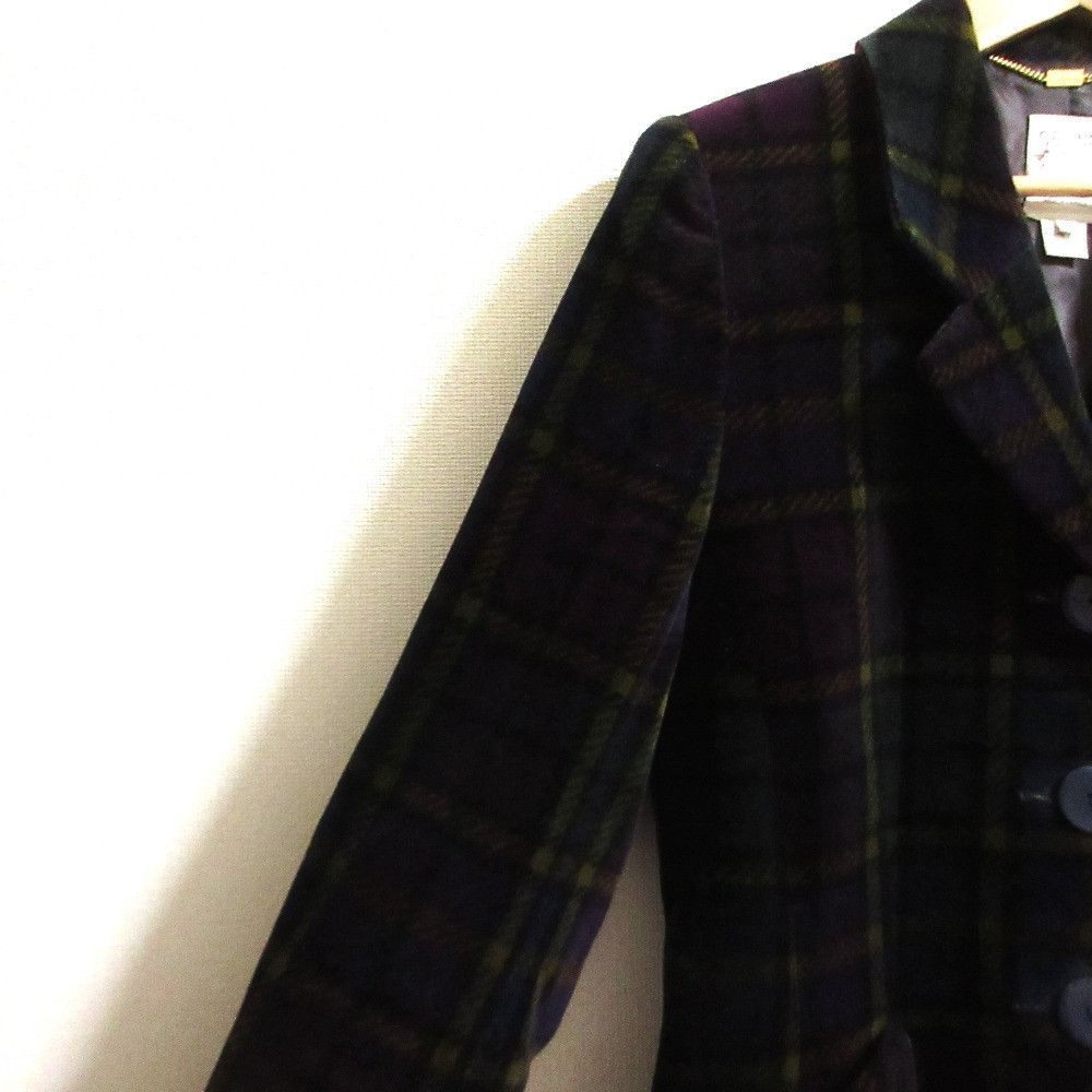 Celine Celine Celine Velour Check Long Jacket Textile Outerwear DUTY FREE for USA Size ONE SIZE - 4 Thumbnail
