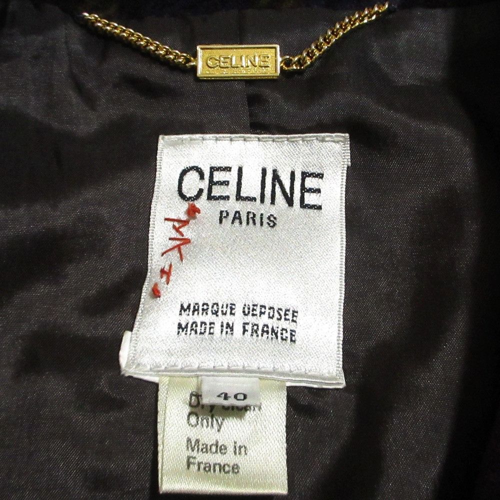 Celine Celine Celine Velour Check Long Jacket Textile Outerwear DUTY FREE for USA Size ONE SIZE - 9 Thumbnail