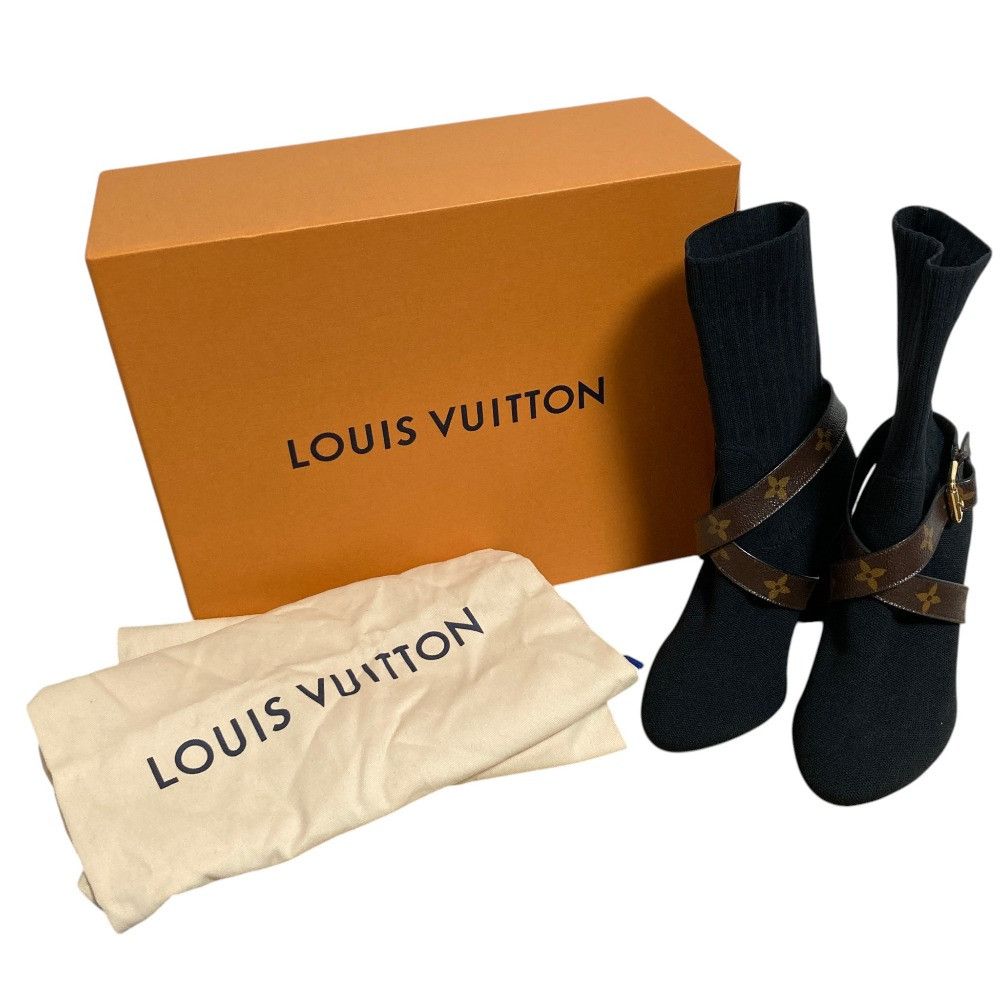 Louis Vuitton Louis Vuitton Louis Vuitton Silhouette Monogram Short Boots Textile Shoes DUTY FREE for USA Size ONE SIZE - 8 Thumbnail