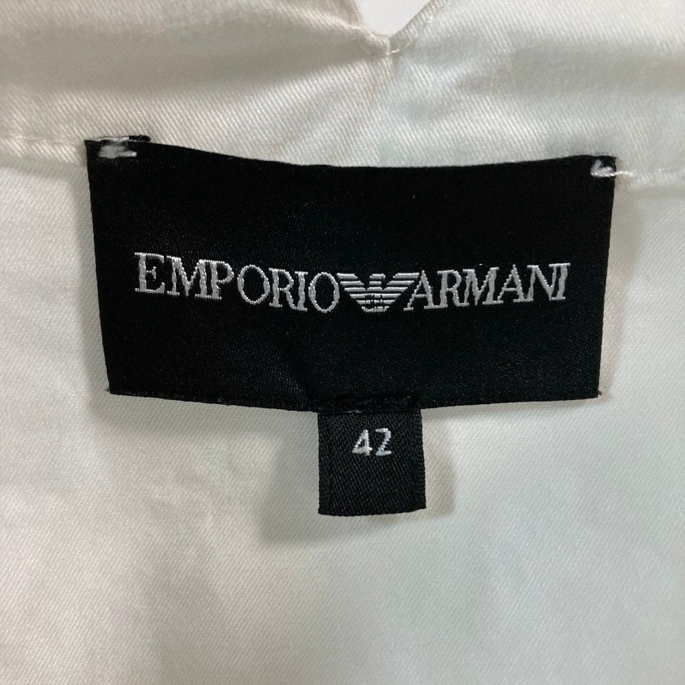 Emporio Armani Emporio Armani Emporio Armani Brushed Cotton Shirt Textile Dress Shirt DUTY FREE for USA Size ONE SIZE - 3 Thumbnail