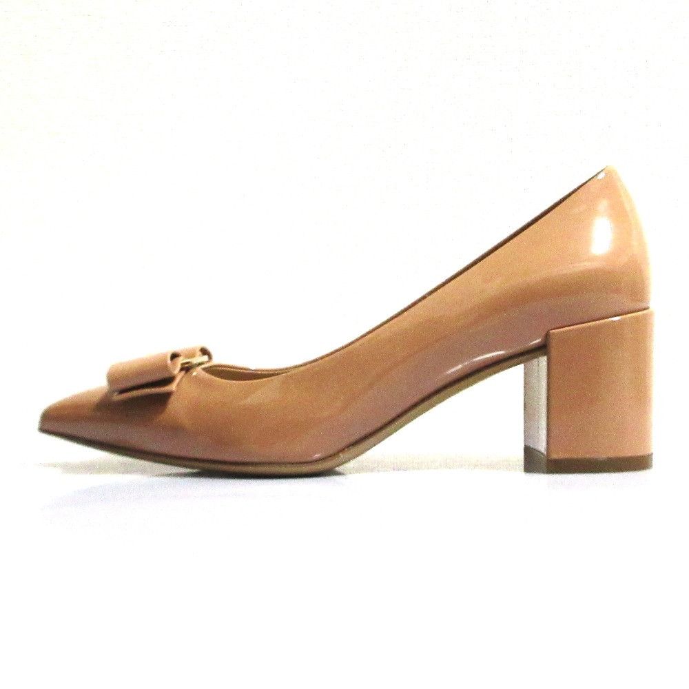 Salvatore Ferragamo Salvatore Ferragamo Salvatore Ferragamo Vara Patent Leather Pumps Leather Shoes DUTY FREE for USA Size ONE SIZE - 2 Thumbnail