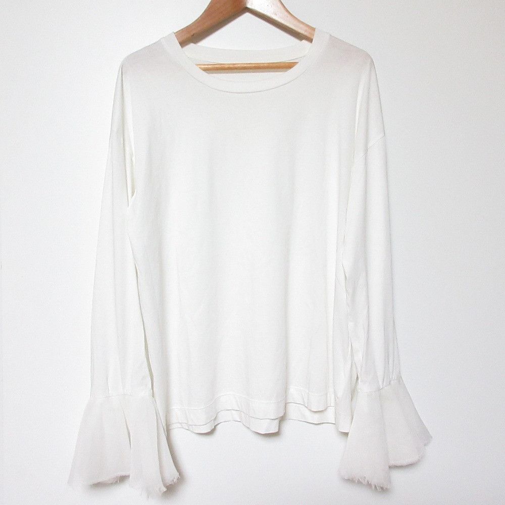 Other Other BRILL Sheer Cotton Cutsew Textile Tops BR24AW6030 DUTY FREE for USA Size ONE SIZE - 2 Thumbnail
