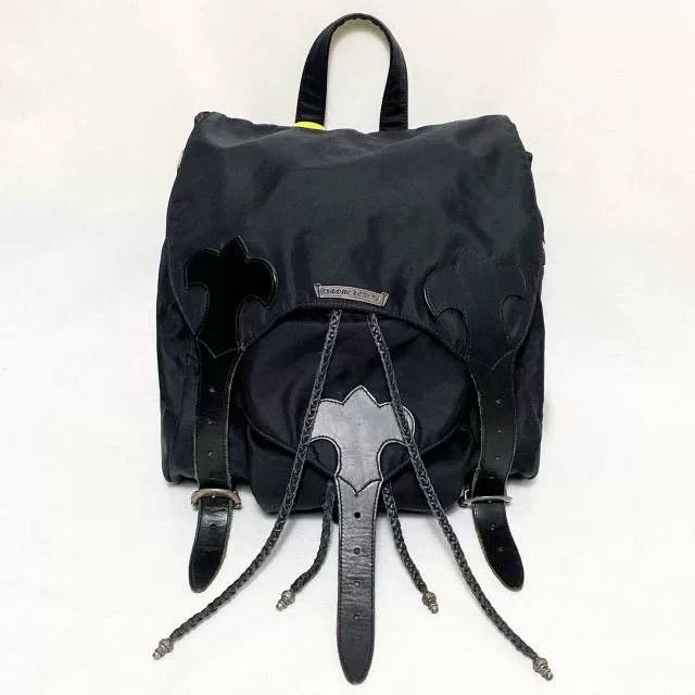 Chrome Hearts Chrome Hearts Black Silver Leather Backpack Size ONE SIZE - 2 Thumbnail