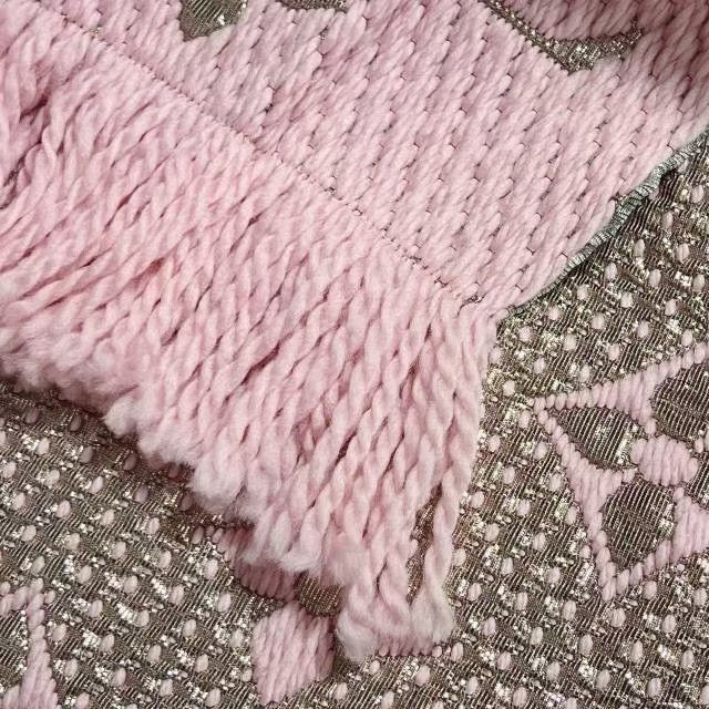 Louis Vuitton LV Sakura Pink Printed Wool Scarf Size ONE SIZE - 5 Thumbnail