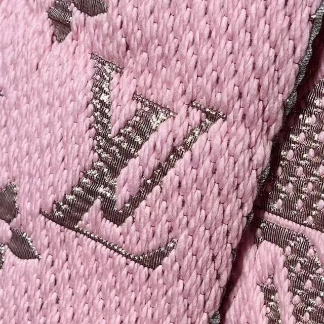 Louis Vuitton LV Sakura Pink Printed Wool Scarf Size ONE SIZE - 4 Thumbnail