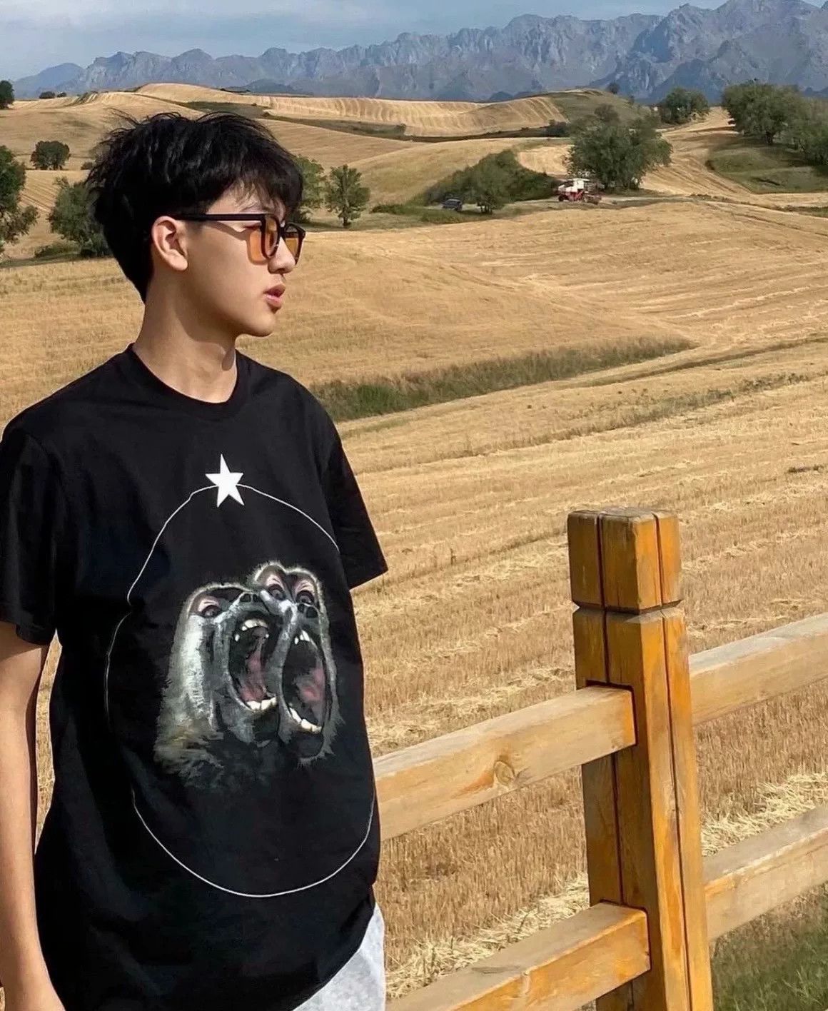 Givenchy Givenchy Double Monkey Blue Print T-shirt Size US S / EU 44-46 / 1 - 7 Thumbnail