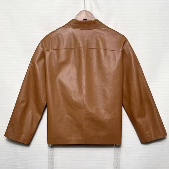 Loewe LOEWE Logo Single-Breasted Leather Shirt Jacket Size S / US 4 / IT 40 - 2 Thumbnail