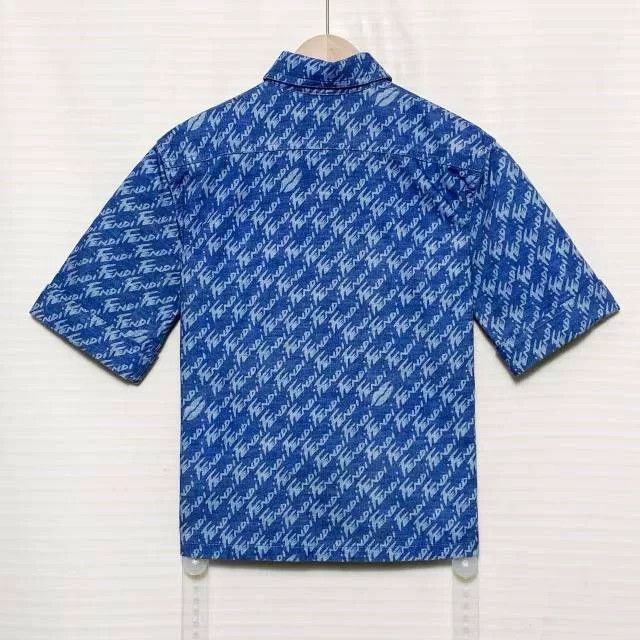 Fendi FENDI SS22 Geometric Print Short Sleeve Shirt Size S / US 4 / IT 40 - 2 Thumbnail