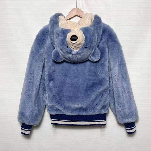 Dolce & Gabbana Dolce & Gabbana Blue Bear Eco Fur Coat Size US S / EU 44-46 / 1 - 2 Thumbnail