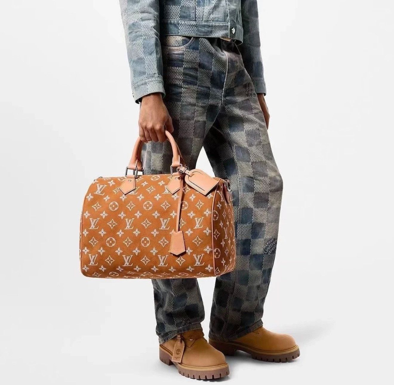 Louis Vuitton Louis Vuitton FW24 Logo Jacquard Straight Jeans Size US 34 / EU 50 - 9 Thumbnail