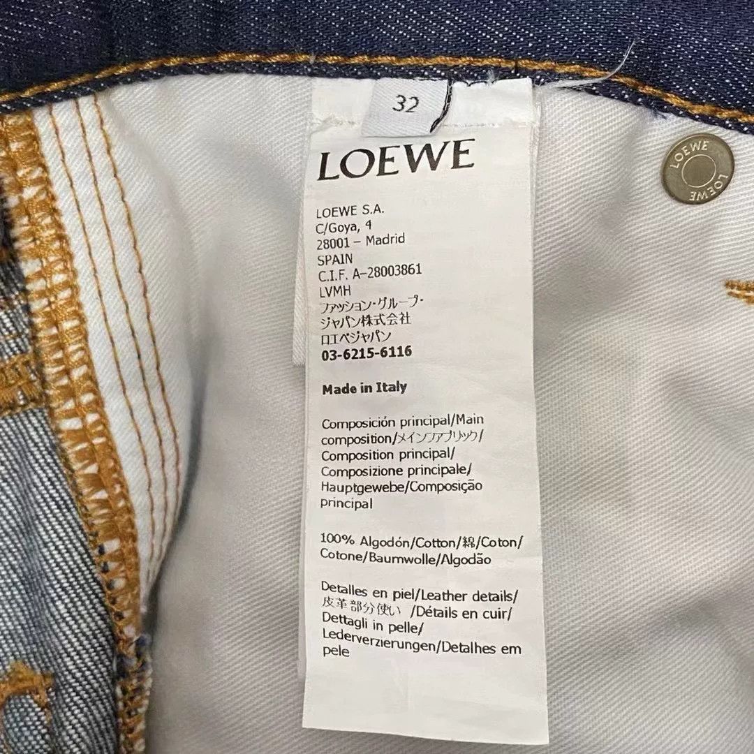 Loewe LOEWE Solid Cuffed Hem Straight Jeans Women Size 32" / US 10 / IT 46 - 5 Thumbnail