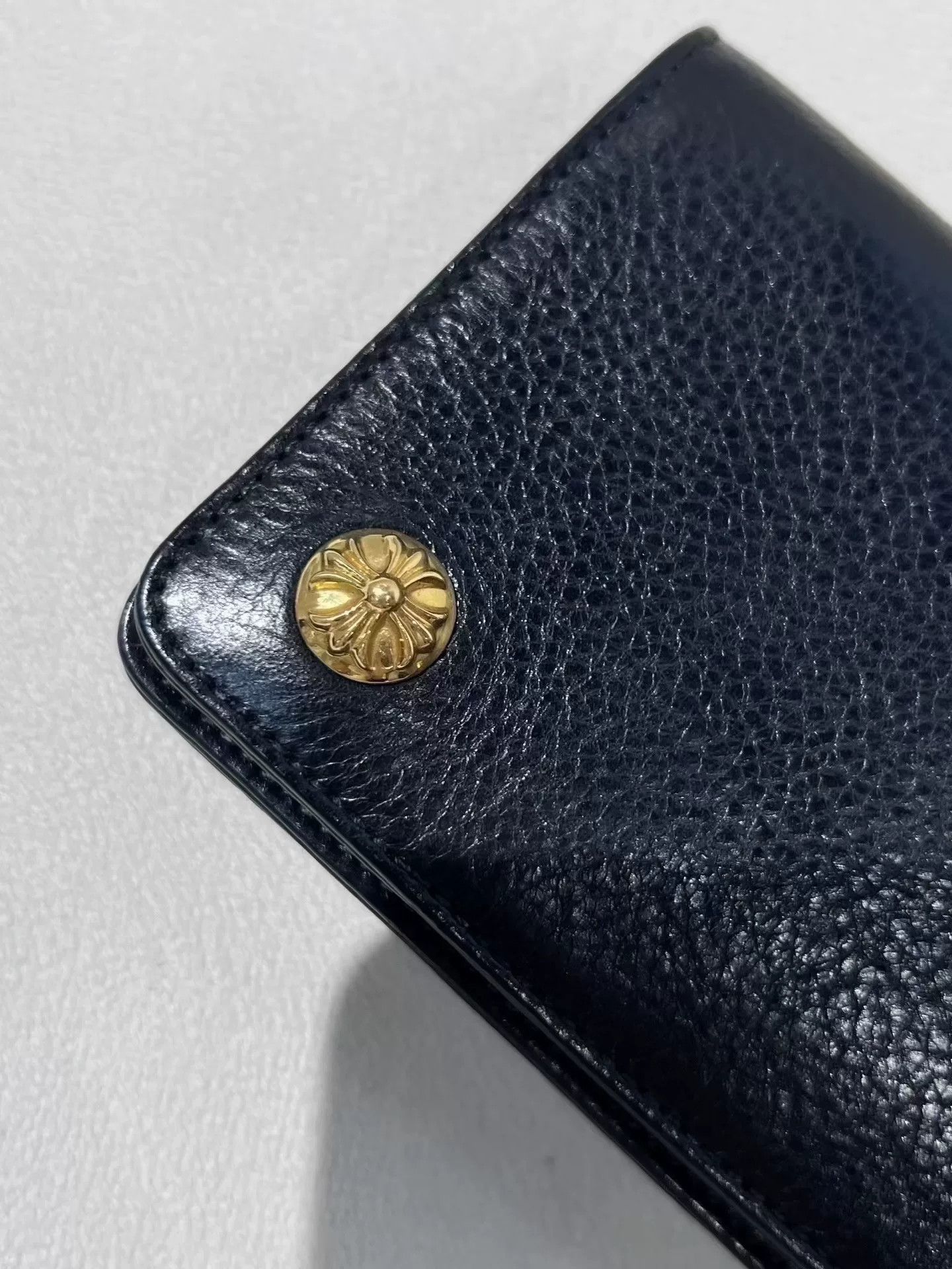 Chrome Hearts Chrome Hearts 22k Gold Cross Black Wallet Size ONE SIZE - 3 Thumbnail