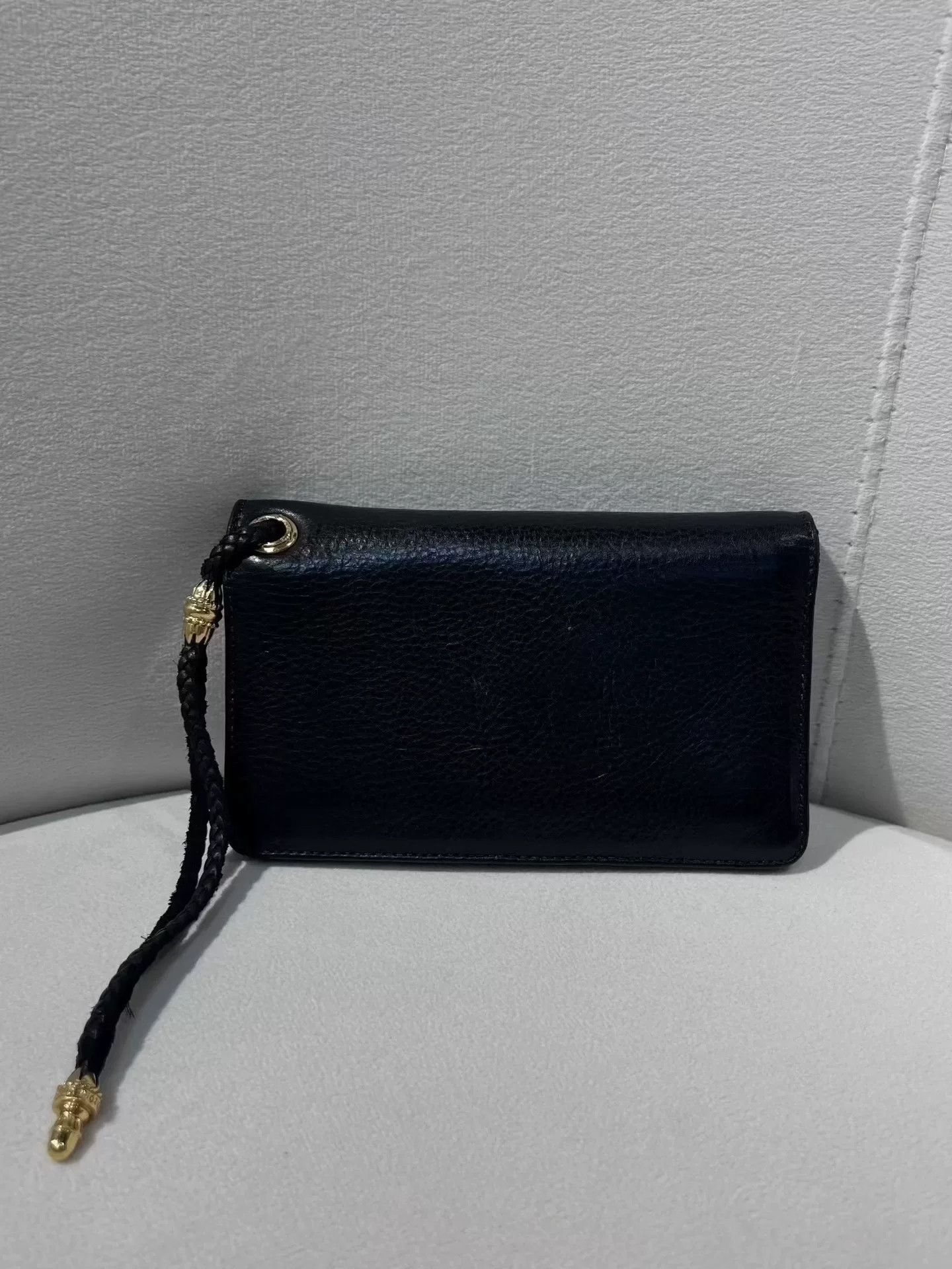 Chrome Hearts Chrome Hearts 22k Gold Cross Black Wallet Size ONE SIZE - 2 Thumbnail