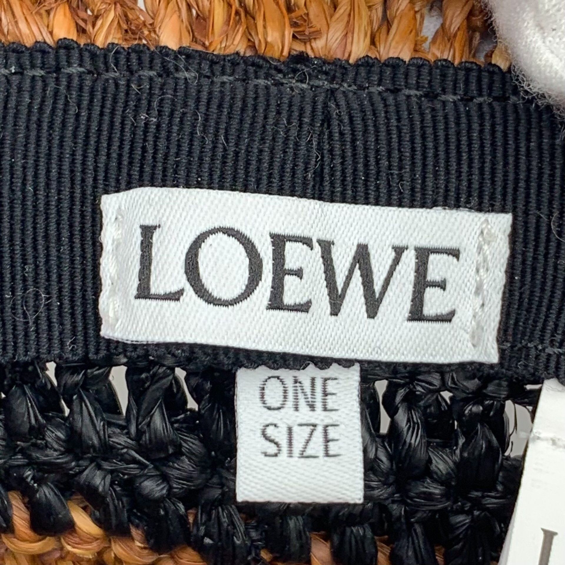 Loewe Loewe Logo Embroidery Raffia Straw Bucket Hat Size ONE SIZE - 7 Thumbnail