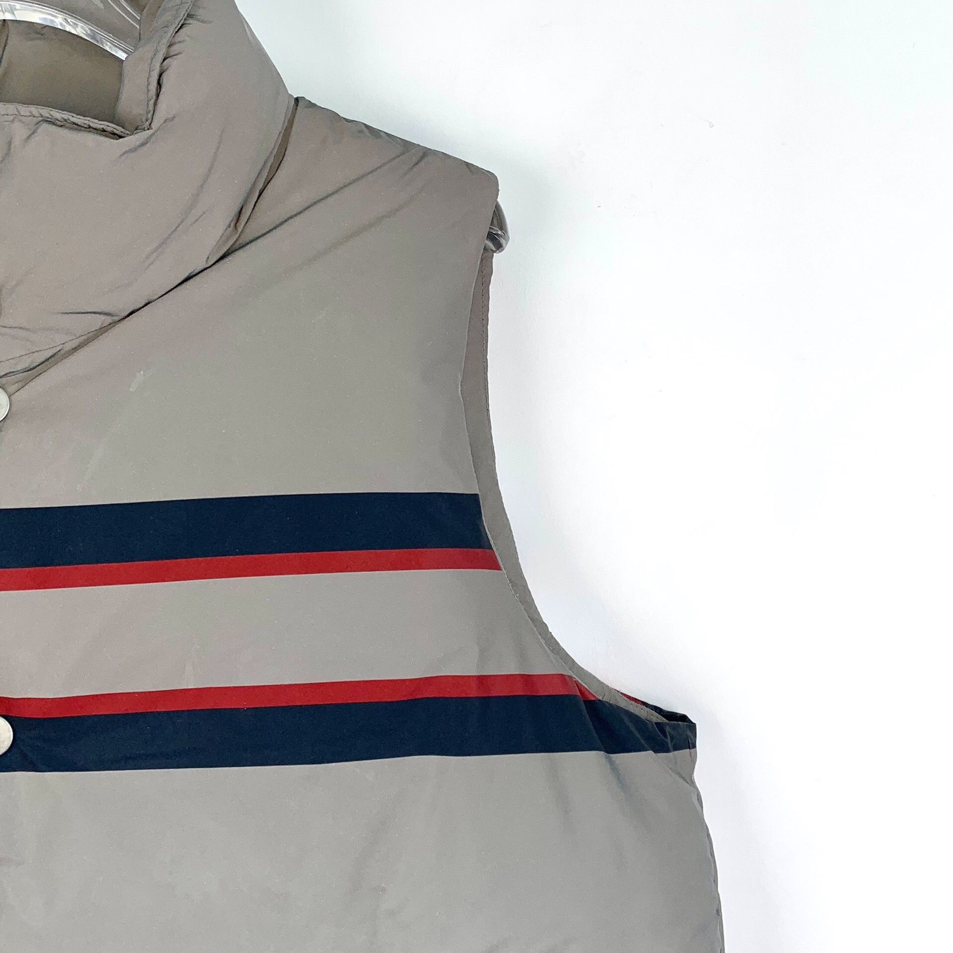 Dior Dior 2022 Gray Striped Star Sleeveless Down Vest Size US S / EU 44-46 / 1 - 3 Thumbnail
