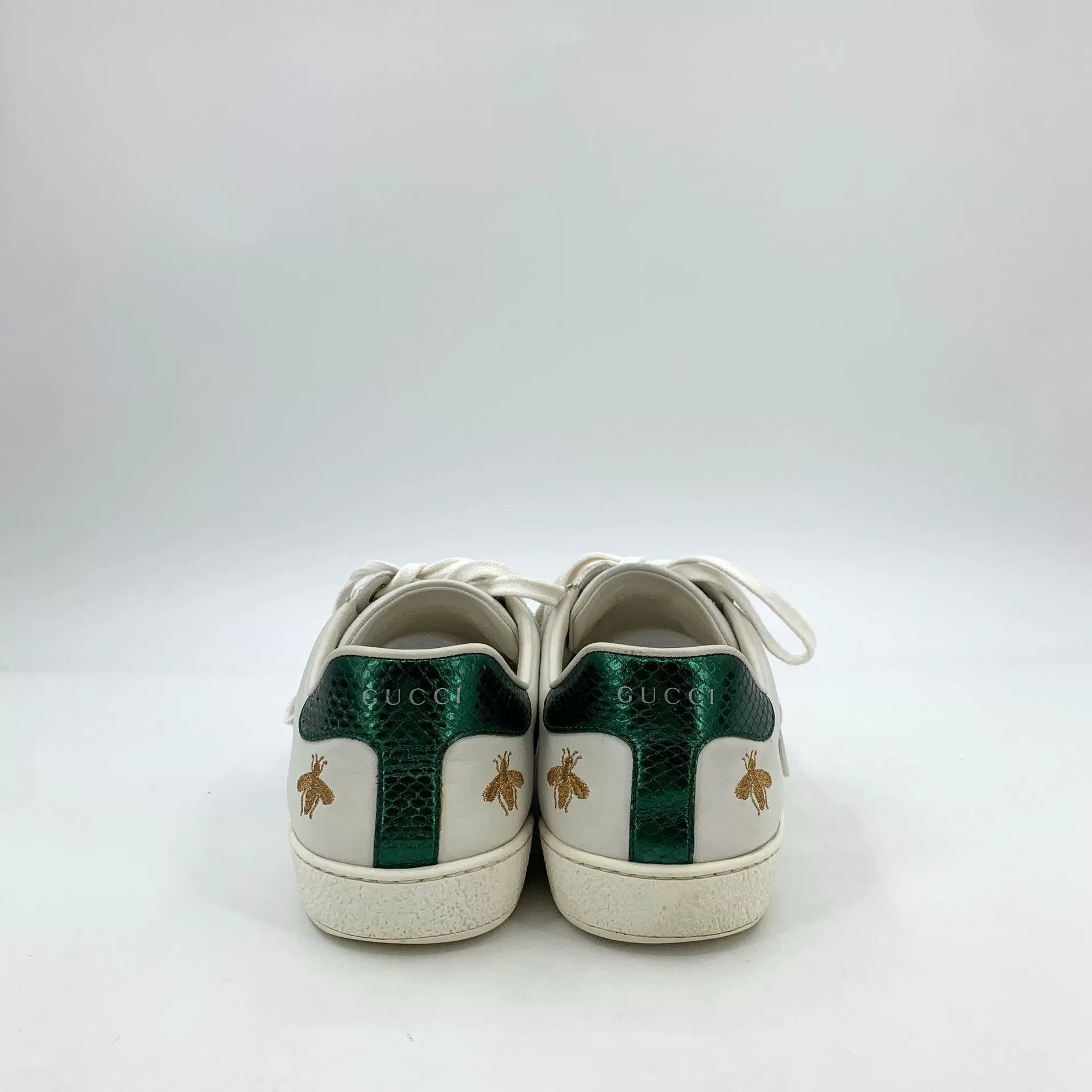 Gucci Gucci Ace White Bee Embroidery Sneakers Size US 8 / EU 41 - 4 Thumbnail