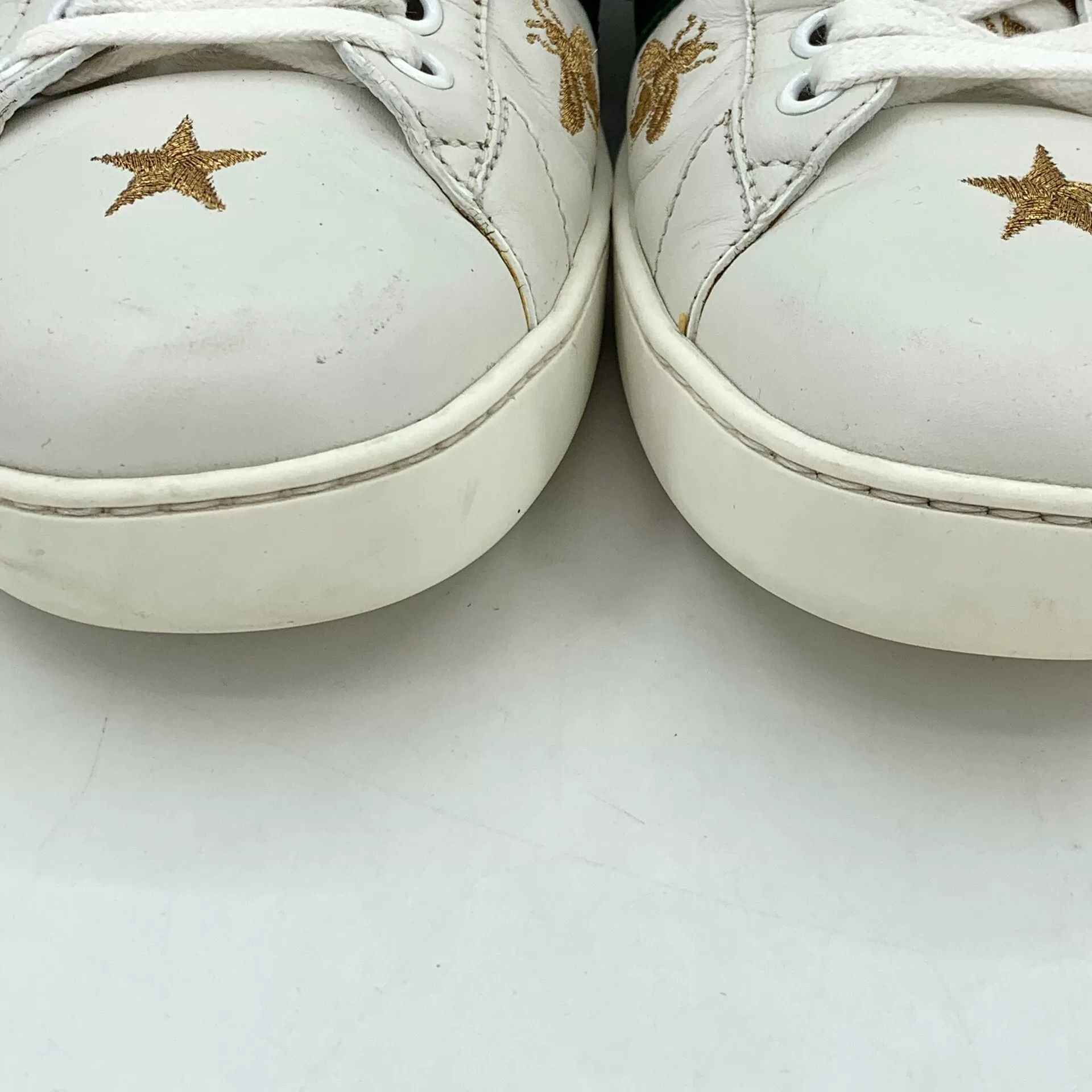 Gucci Gucci Ace White Bee Embroidery Sneakers Size US 8 / EU 41 - 9 Thumbnail